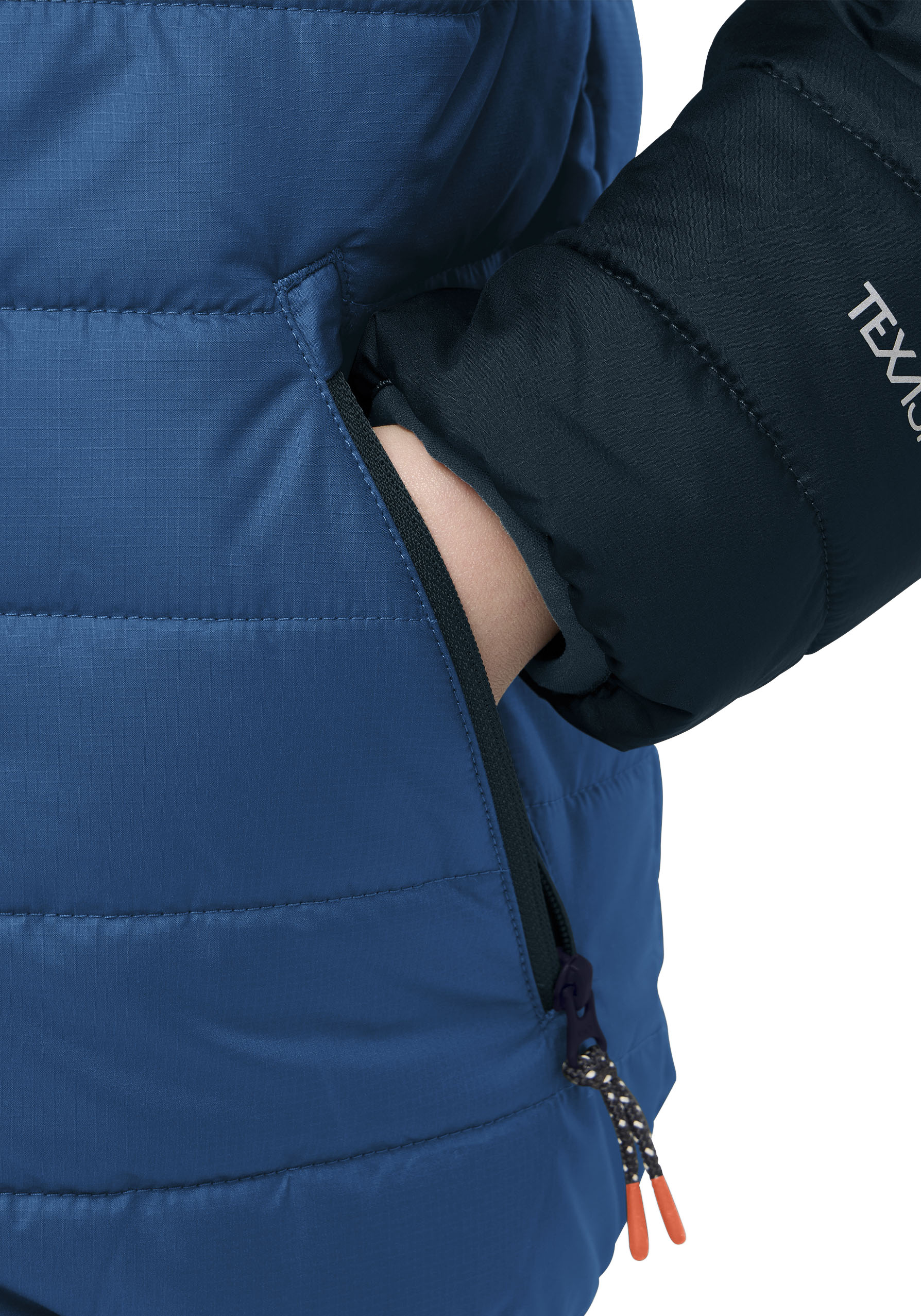 Thumbnail - Jack Wolfskin Steppjacke "ZENON für Kinder" mitKapuze Wärmend, winddicht, Übergangsjacke