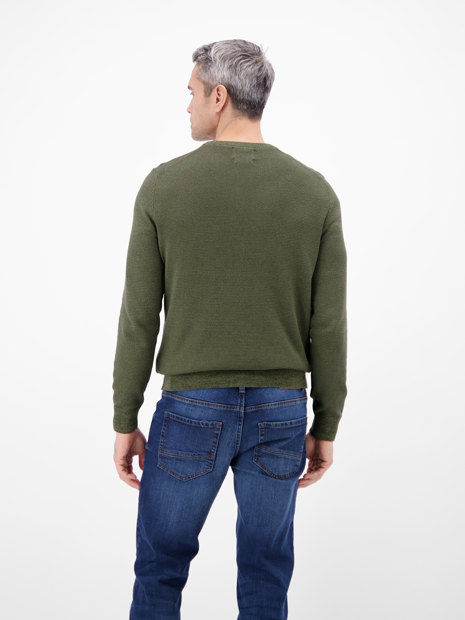 LERROS Strickpullover "LERROS Herren Strickpullover in Twist-Struktur" Rund günstig online kaufen