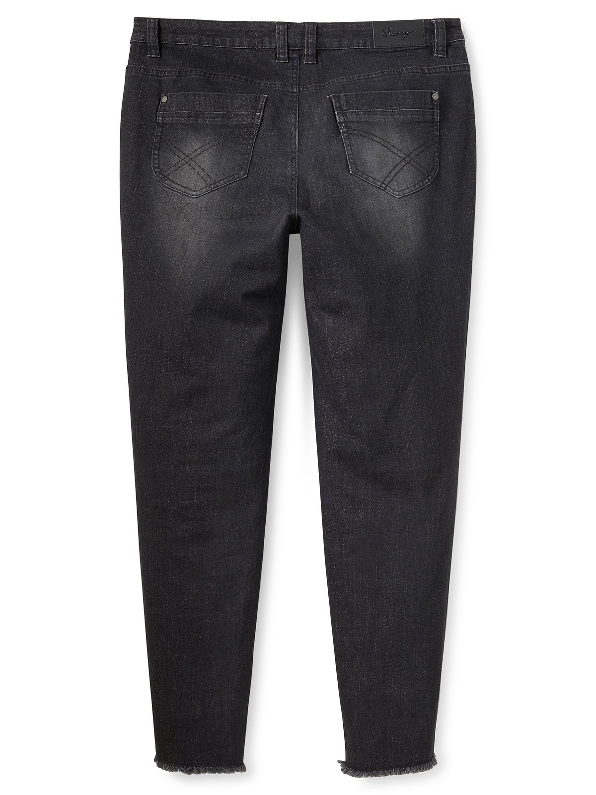 Sheego Stretch-Jeans »Große Größen«, mit Destroyed-Effekten am Saum