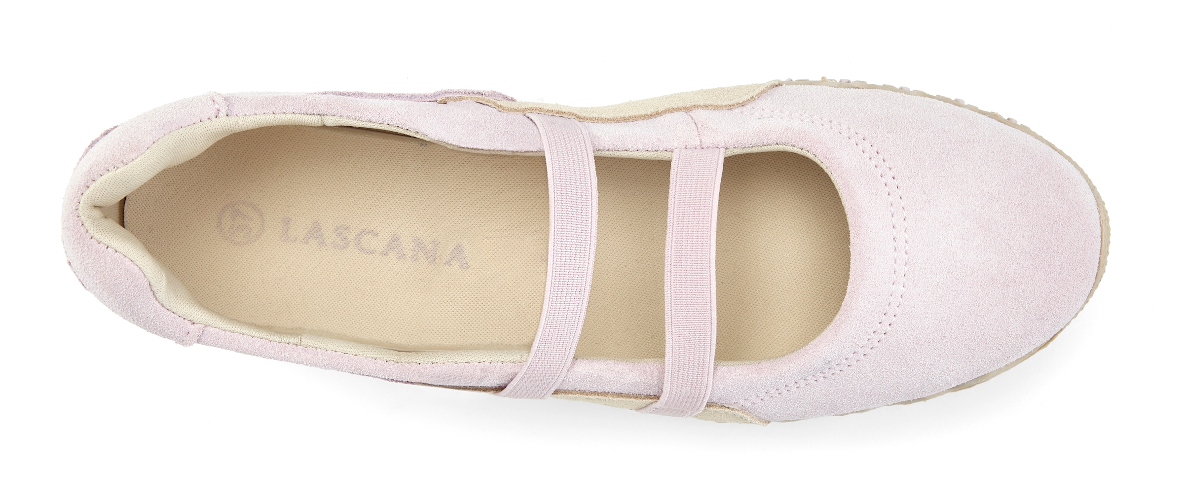 LASCANA Ballerina »Freizeitschuh, Slipper, Halbschuh, Slip-On-Sneaker, Ballerina«  aus Leder