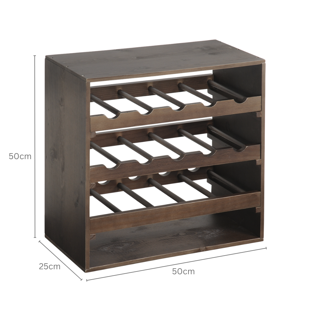 KESPER® Weinregal »Regalsystem, Kiefernholz« 1 Stk. tlg. mit Platz für 15 Flaschen