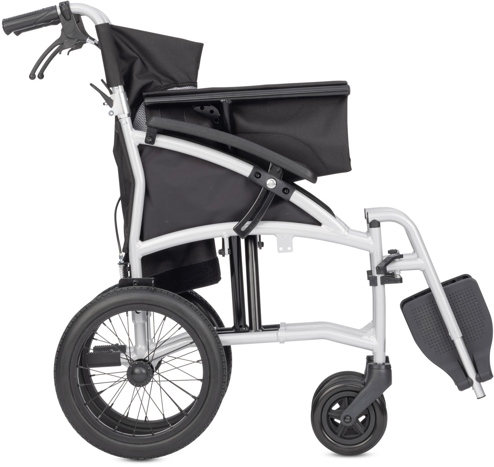 Bischoff & Bischoff Transportrollstuhl »Vida 13"«, Die perfekte Wahl für Reisen und Mobilität unterwegs, nur 10 kg