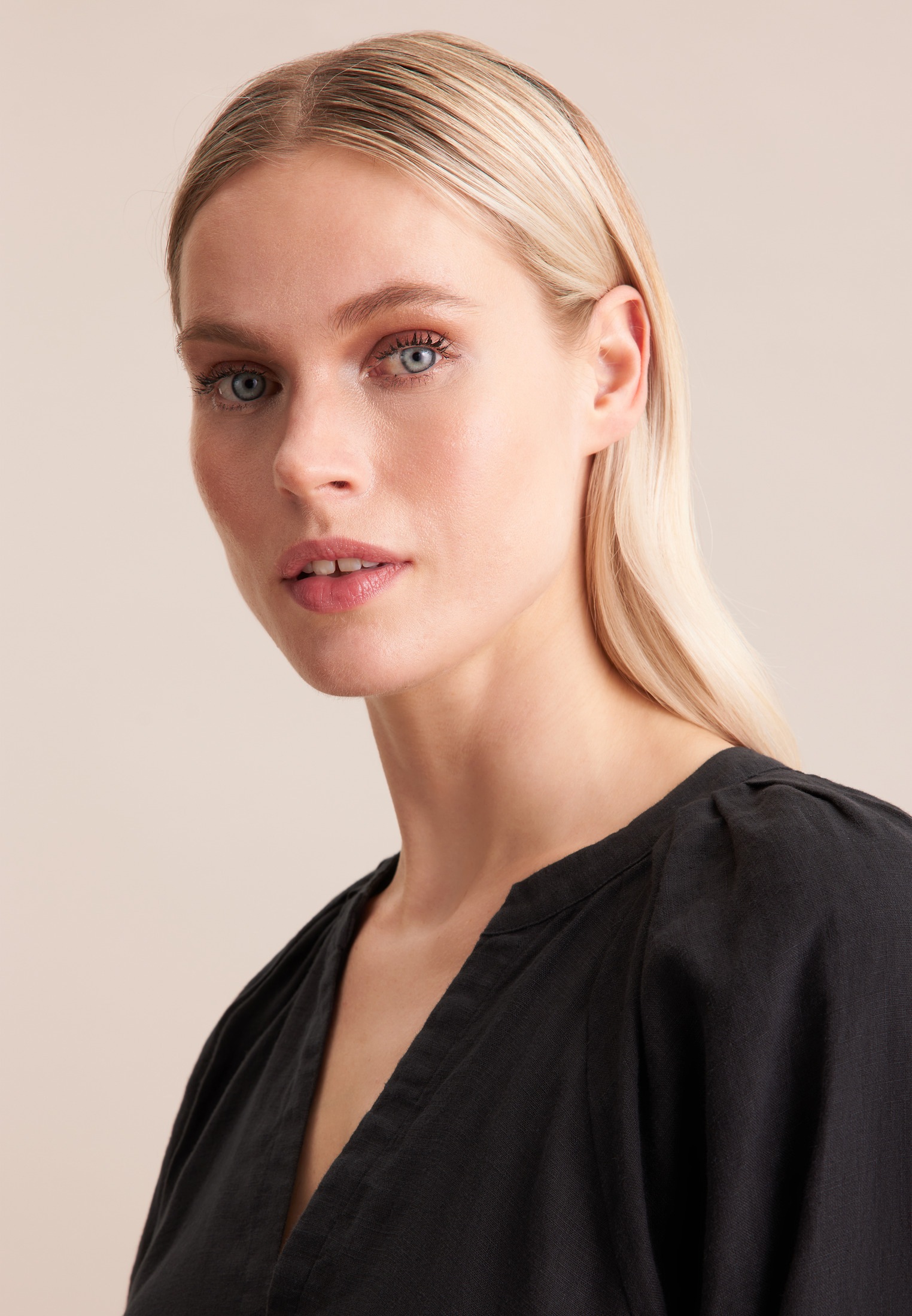 Thumbnail - seidensticker Sommerkleid "Schwarze Rose" 3/4 Rundhals Uni