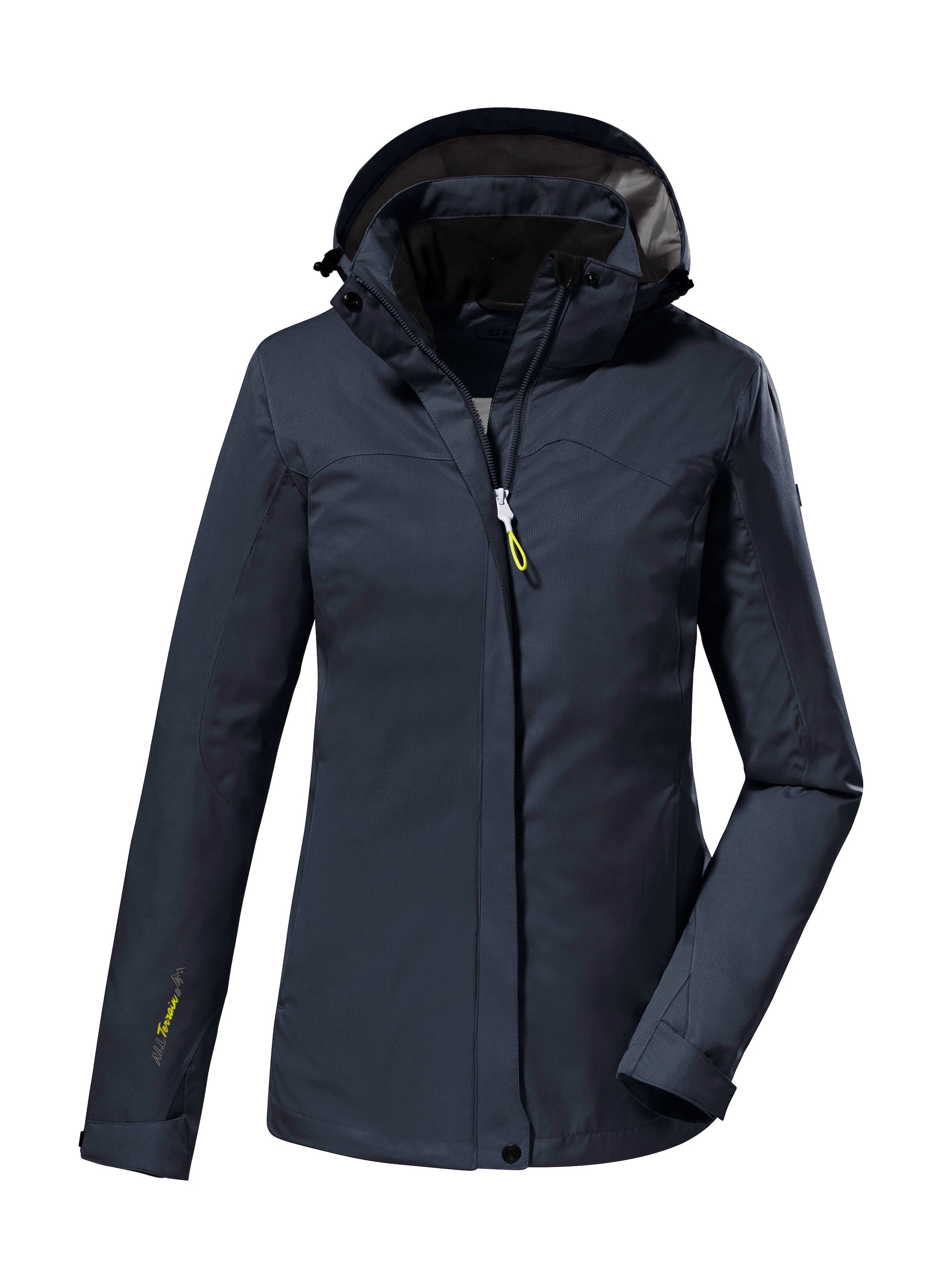Killtec Outdoorjacke »KOS 133 KG WMN JCKT«, wasserdichte Funktionsjacke in Kurzgröße: verkürzte Ärmel u Rumpf