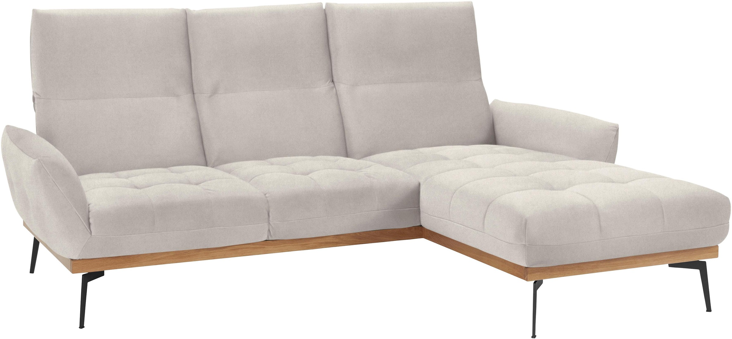 Thumbnail - exxpo - sofa fashion Ecksofa "Palic, inkl. Rückenverstellung, bequem, elegant, Breite 245cm, L-Form" vom Sofa zum Hochle...