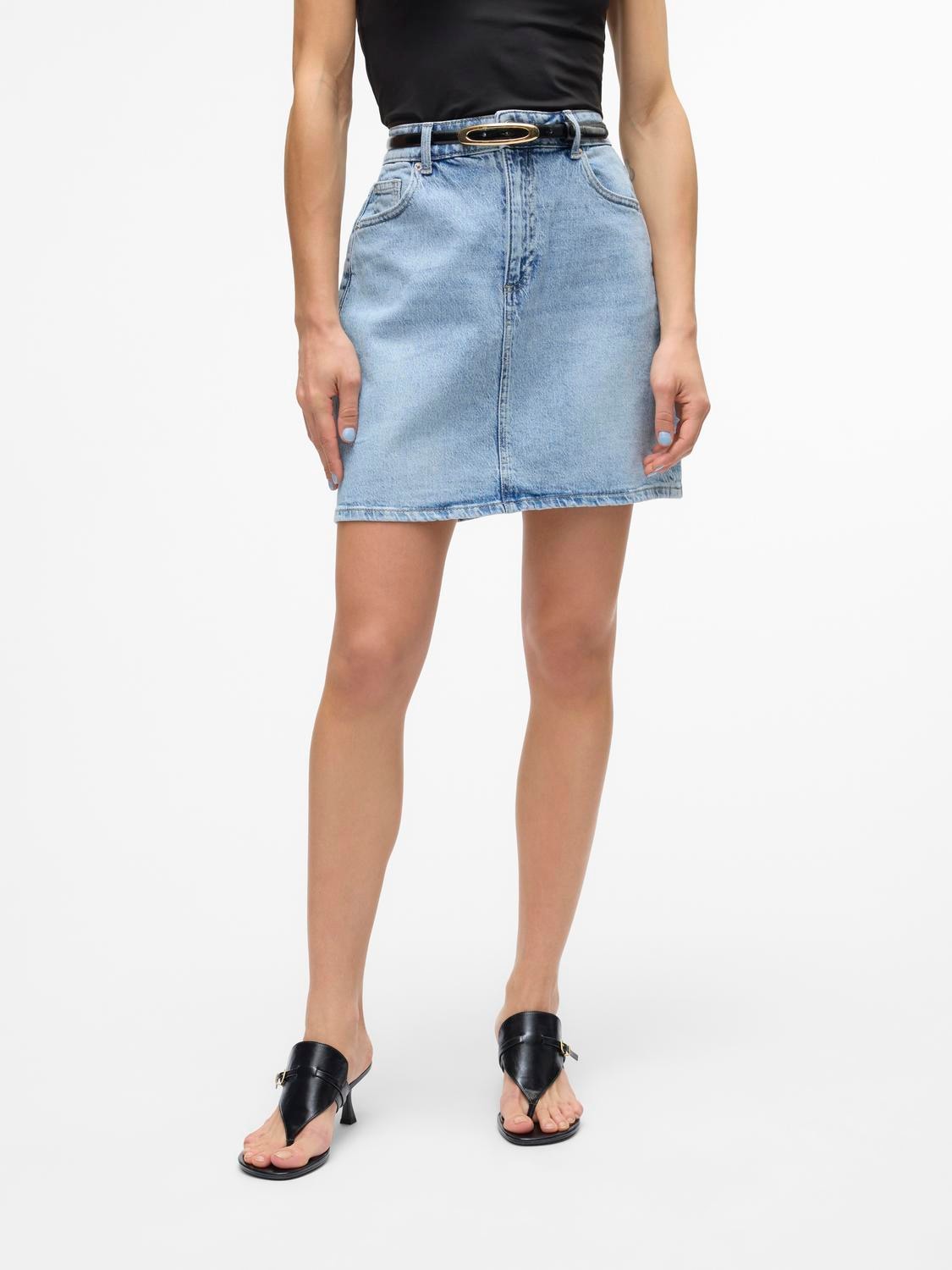 Vero Moda Jeansrock "VMTESSA HR SHORT DNM SKIRT MIX GA NOOS" Baumwollmischu günstig online kaufen