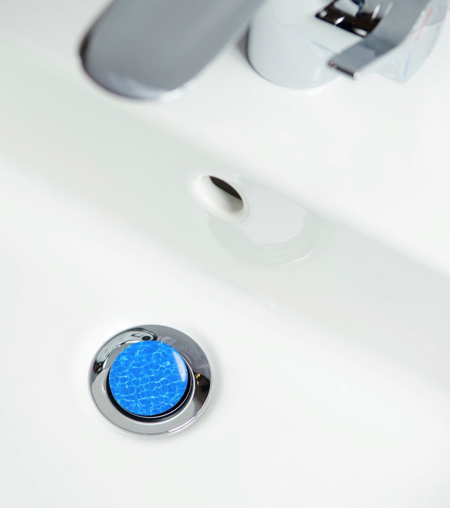 Sanilo Badaccessoire-Set »Lagune«, (Komplett-Set, 3 tlg.), bestehend aus WC-Sitz, Badteppich und Waschbeckenstöpsel
