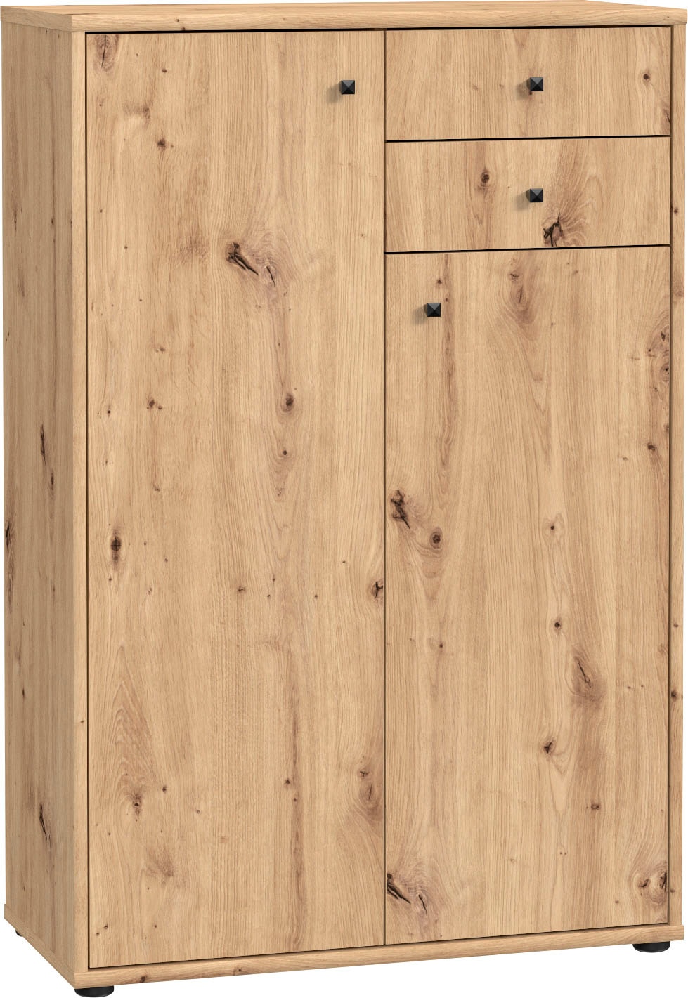 FORTE Kommode »Tempra, Kommode, 2 Türen, 2 Schubkästen, viel Stauraum« Breite 73,7 cm