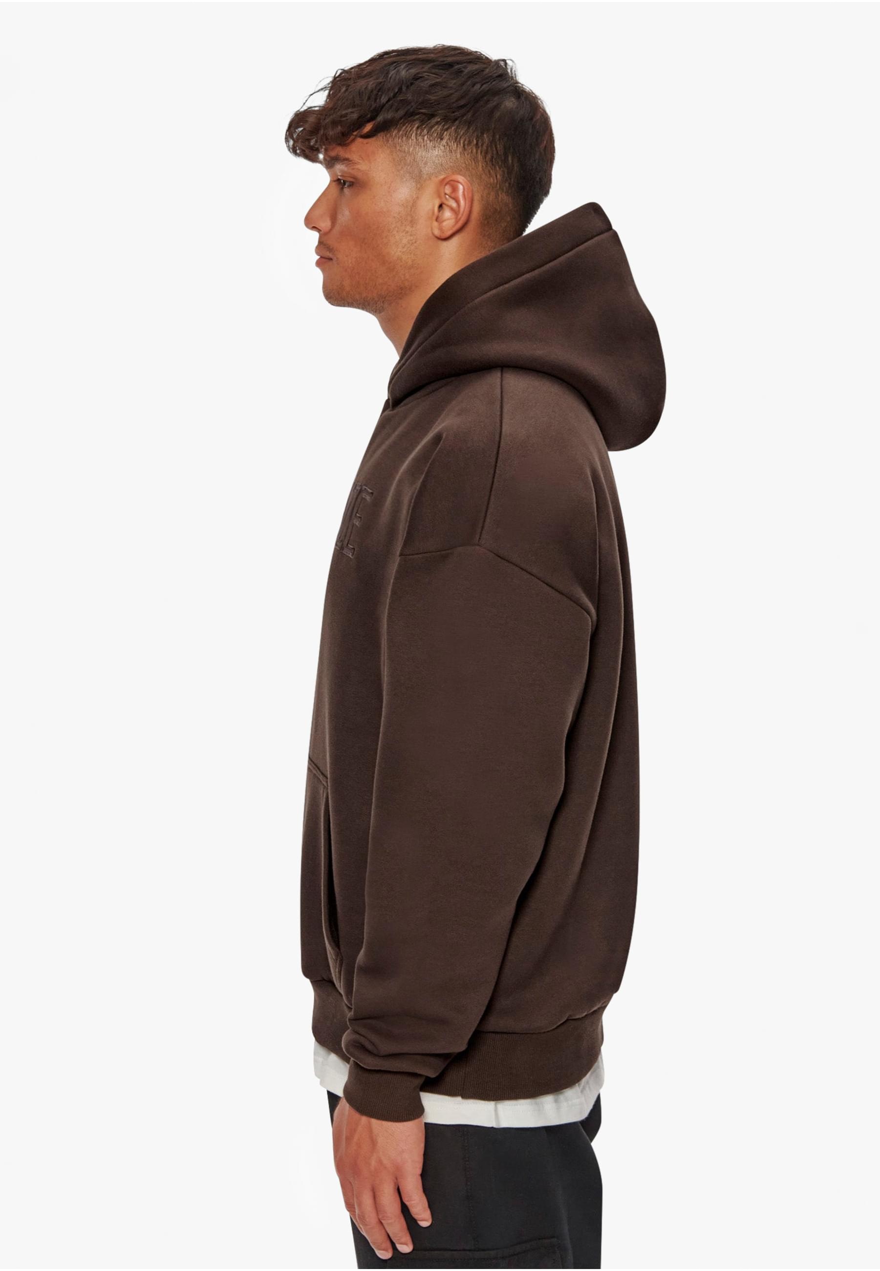 Dropsize Kapuzensweatshirt »Dropsize Herren Heavy Oversize Flat Front Embo Hoodie«, (1 tlg.)