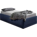 Westfalia Schlafkomfort Polsterbett »Texel«, Komforthöhe mit Zierkissen, Bettkasten bei Ausführung mit Matratze