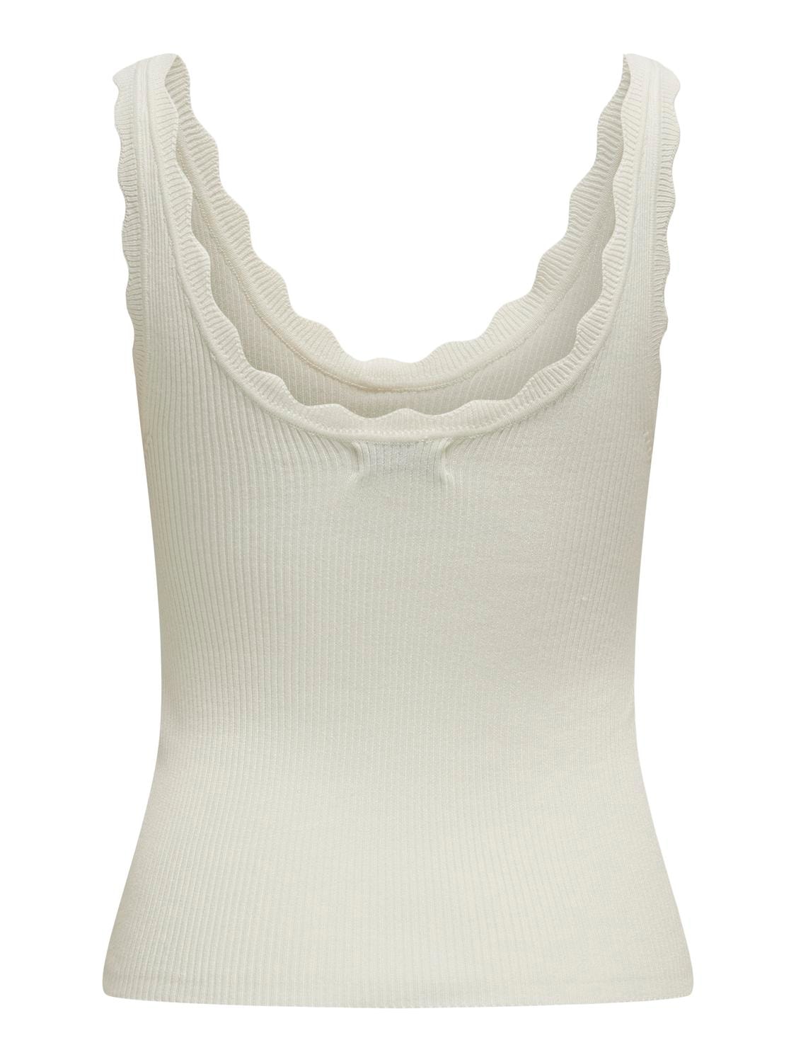 JDY Stricktop »JDYNANNA S/L SCALLOP EDGE TOP KNT NOOS«