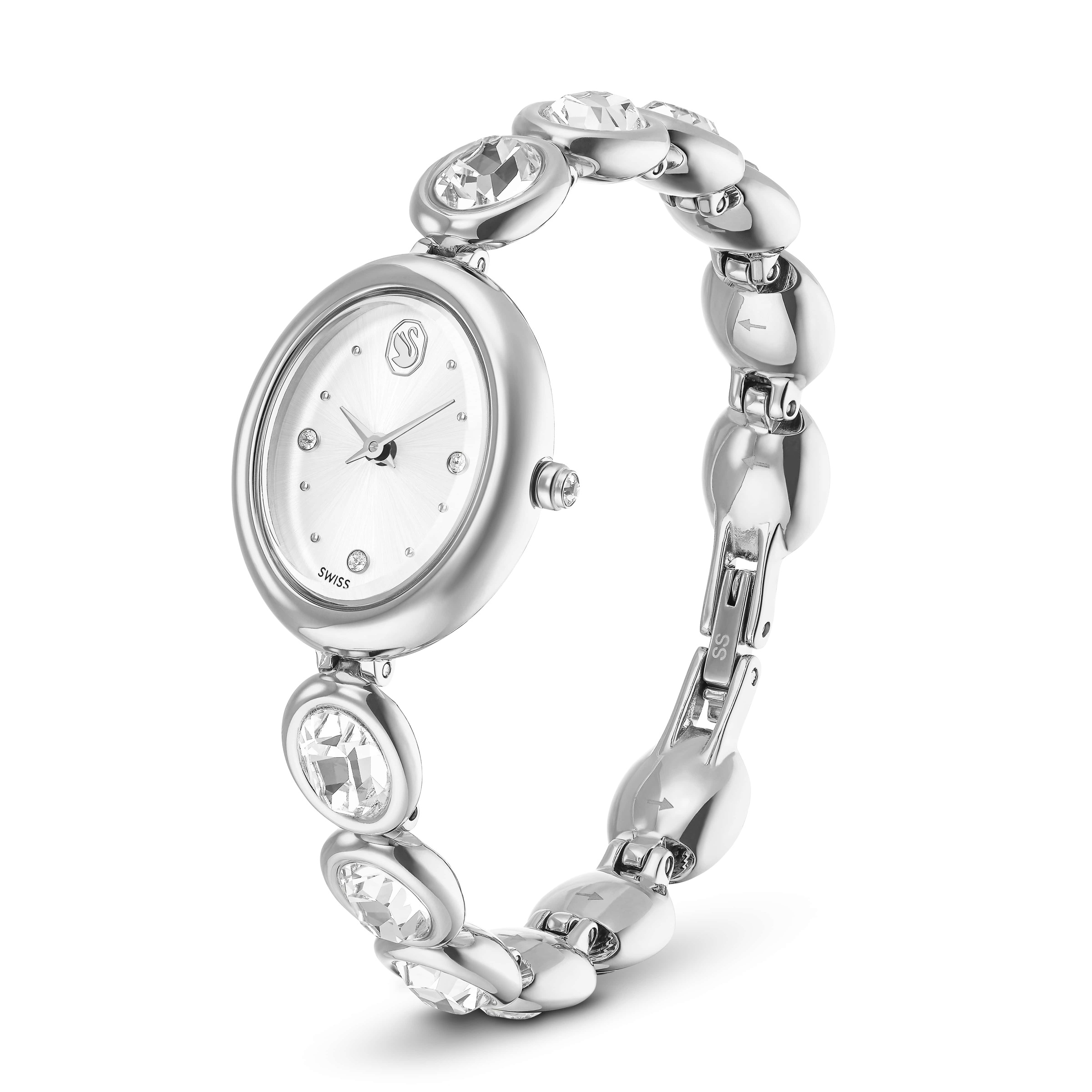 Swarovski Quarzuhr »IMBER« Armbanduhr, Damenuhr, Swiss Made, Edelstahlarmband, analog