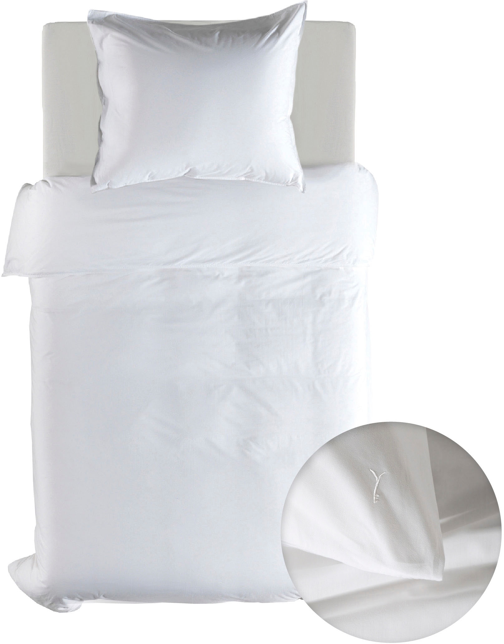 YELLOW Bettwäsche "Suite-Mumbai" 2 Stk. tlg. Uni Design, 100% Baumwolle ab günstig online kaufen