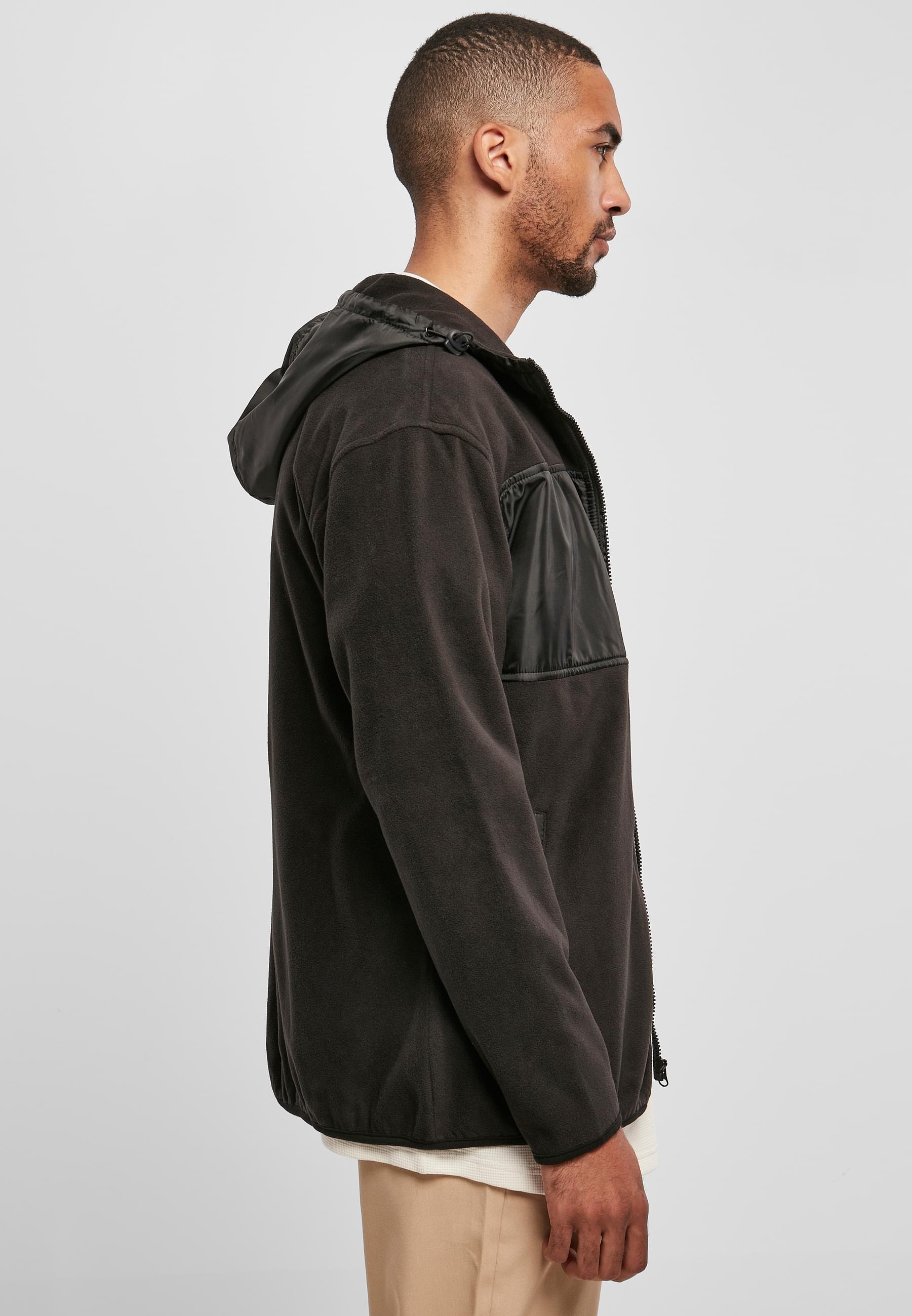 URBAN CLASSICS Winterjacke »Urban Classics Herren Hooded Micro Fleece Jacket«, (1 St.), mit Kapuze