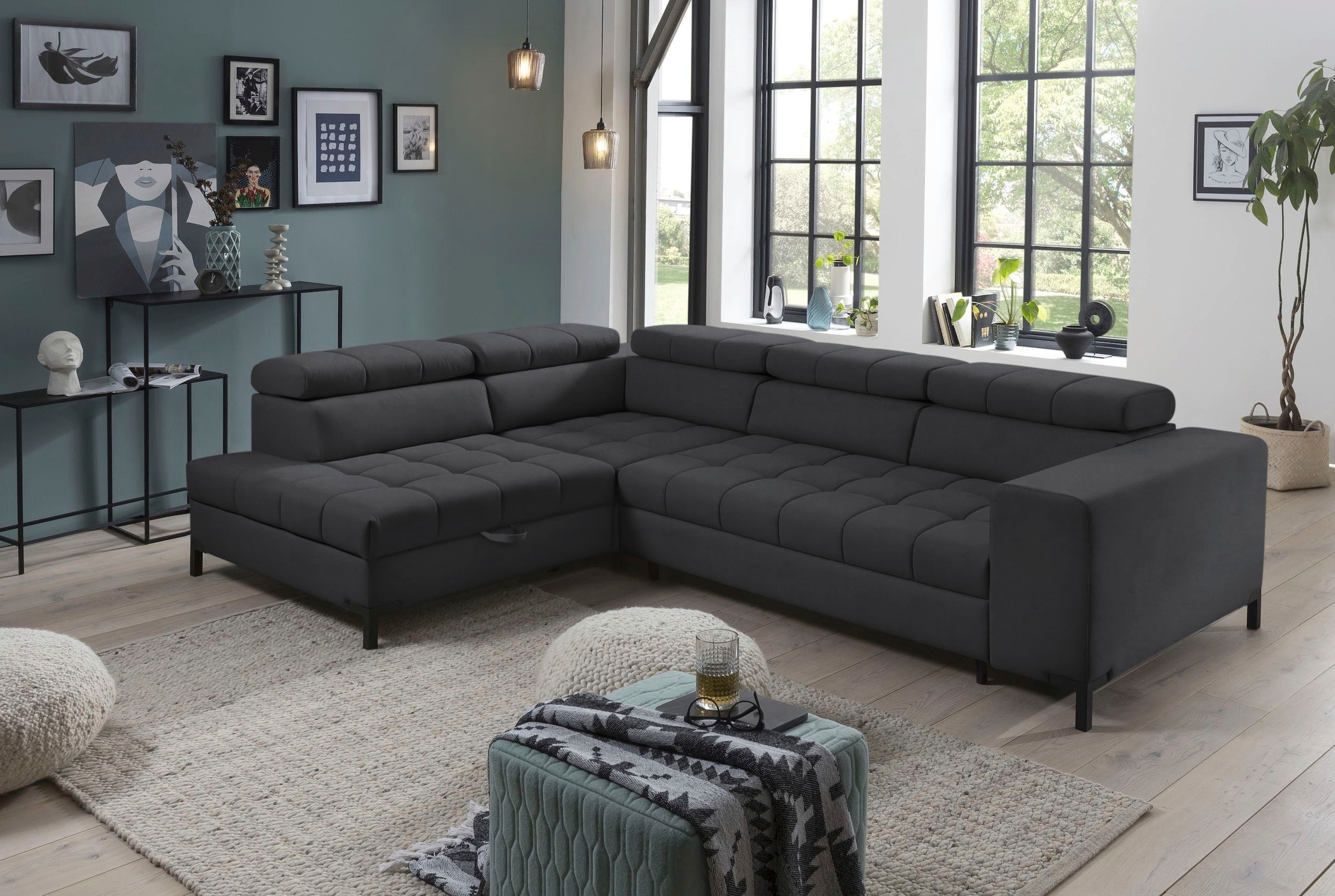 exxpo - sofa fashion Ecksofa "Bocco, hochwertige Verarbeitung, toller Sitzk günstig online kaufen