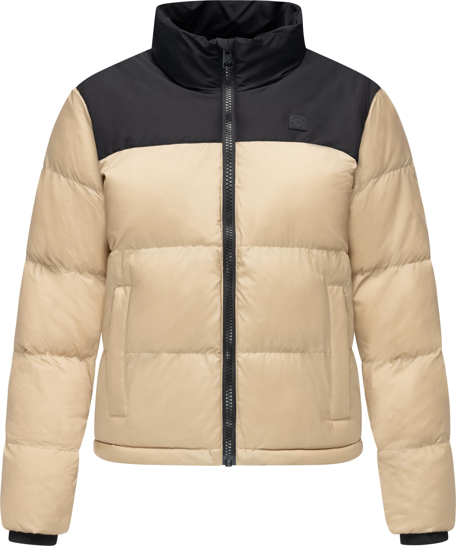 Ragwear Steppjacke »Serah«, ohne Kapuze, stylische Damen Winterjacke im Colourblocking-Design