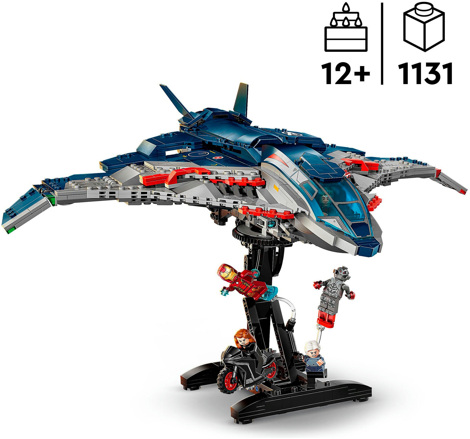 LEGO® Konstruktionsspielsteine »Avengers: Age of Ultron Quinjet (76325), LEGO Super Heroes«, (1131 St.), Made in Europe
