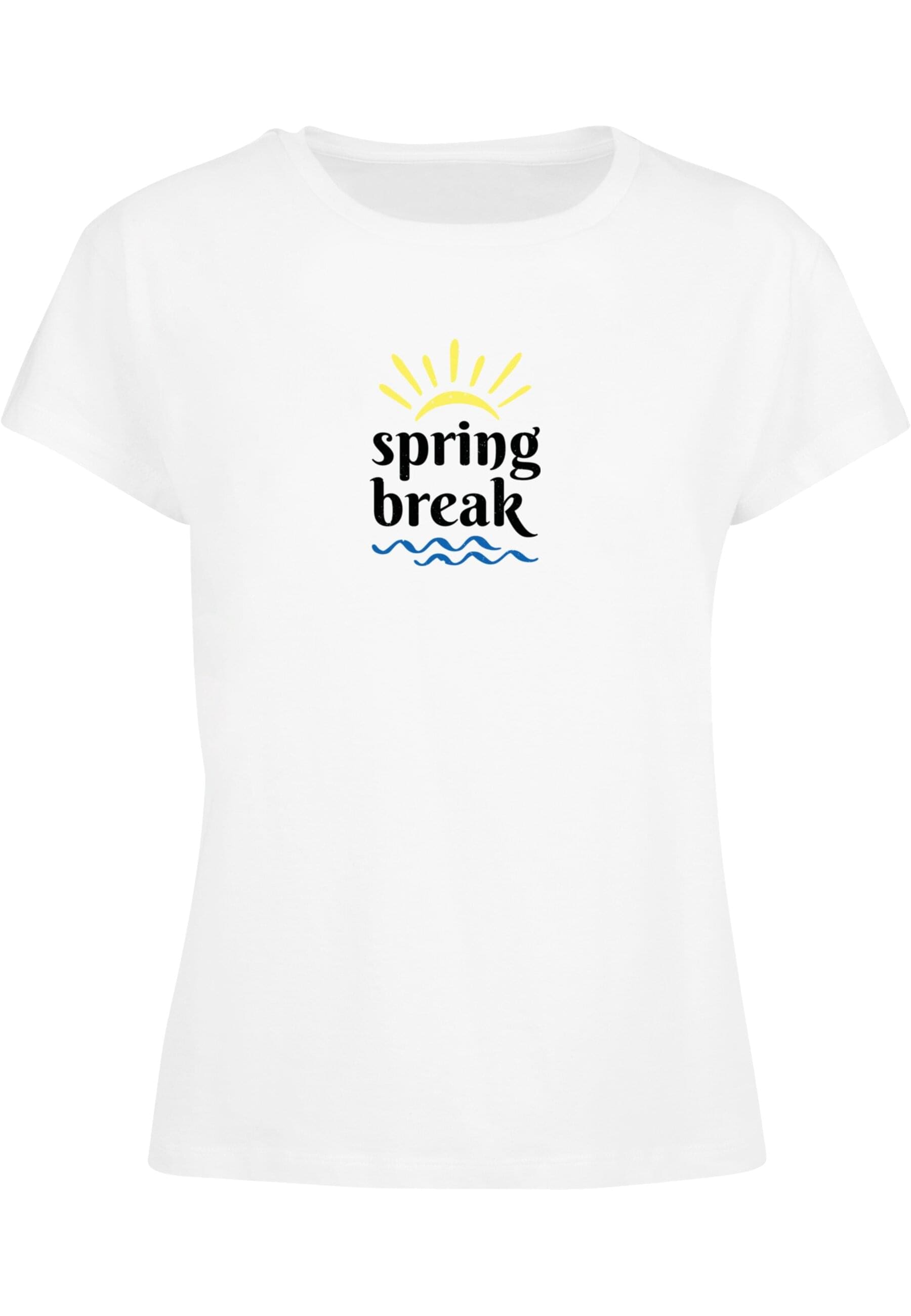 Merchcode T-Shirt »Merchcode Damen Ladies Pretty Spring break - Box Tee«, (1 tlg.)