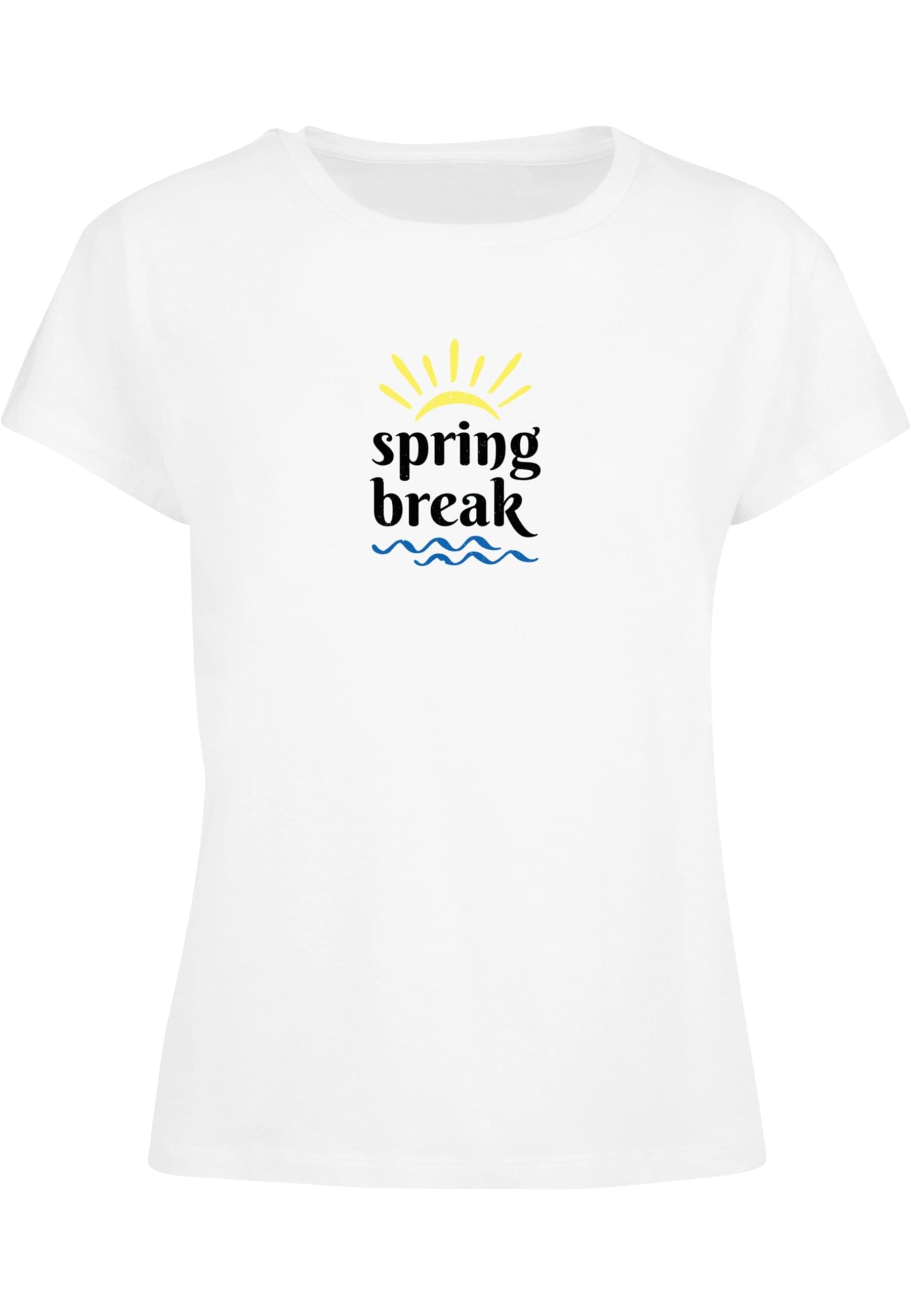 Merchcode T-Shirt "Merchcode Damen Ladies Pretty Spring break - Box Tee" günstig online kaufen