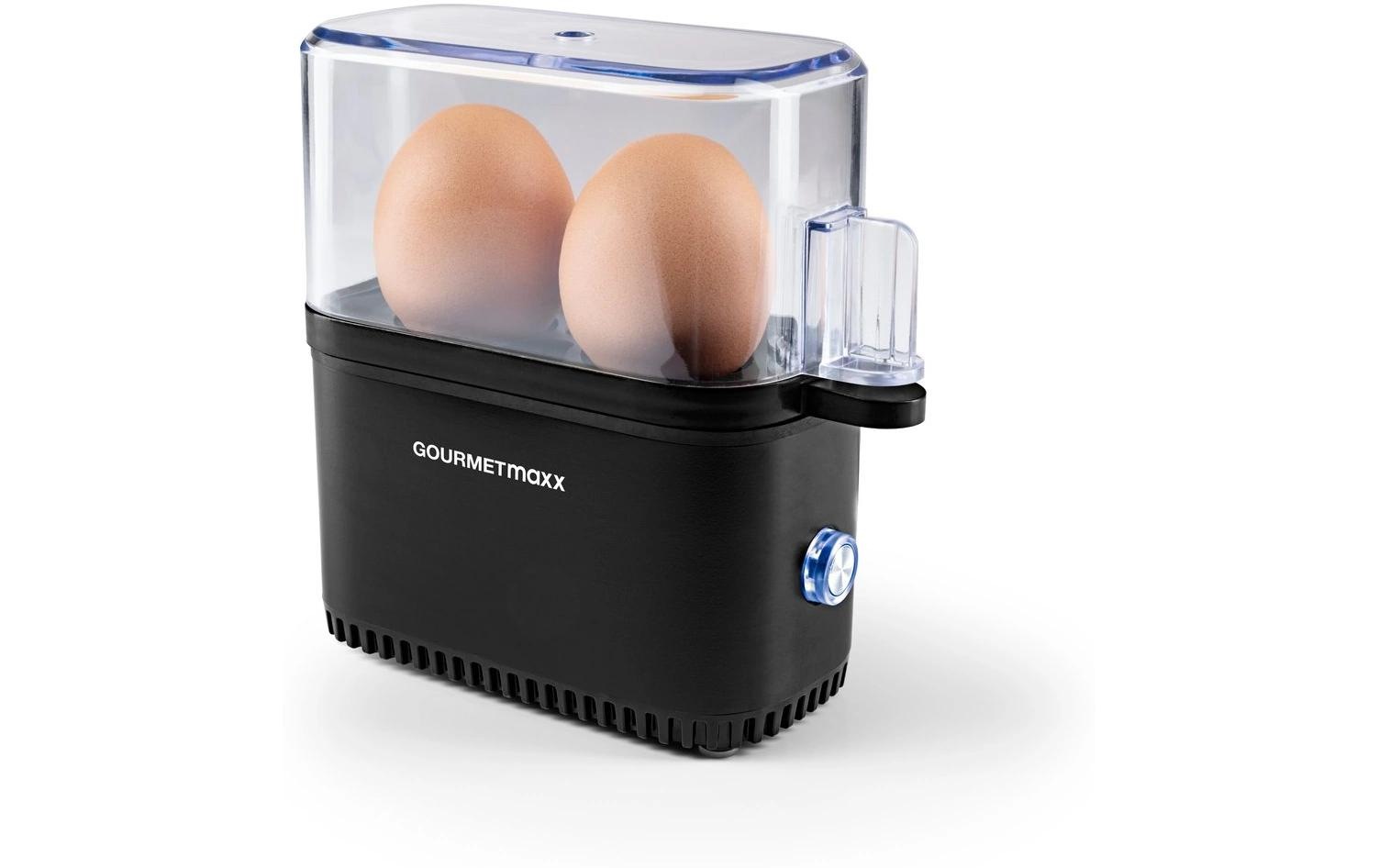 GOURMETmaxx Eierkocher »Kompakt 2.0 250 W« für 2 Stk. Eier 250 W Kompakter Design-Eierkocher für zwei Frühstückseier