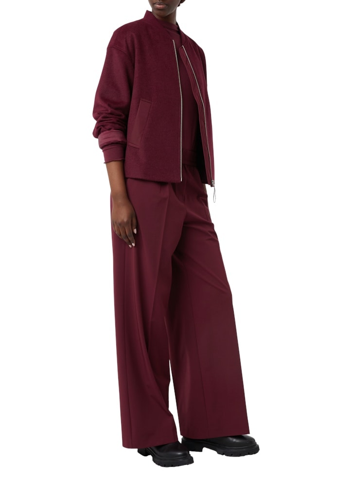 comma casual identity Blouson, Flanell mit Wollanteil