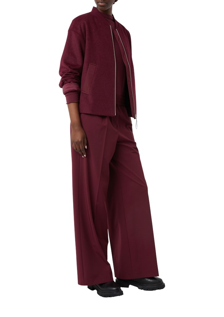 comma casual identity Blouson, Flanell mit Wollanteil günstig online kaufen