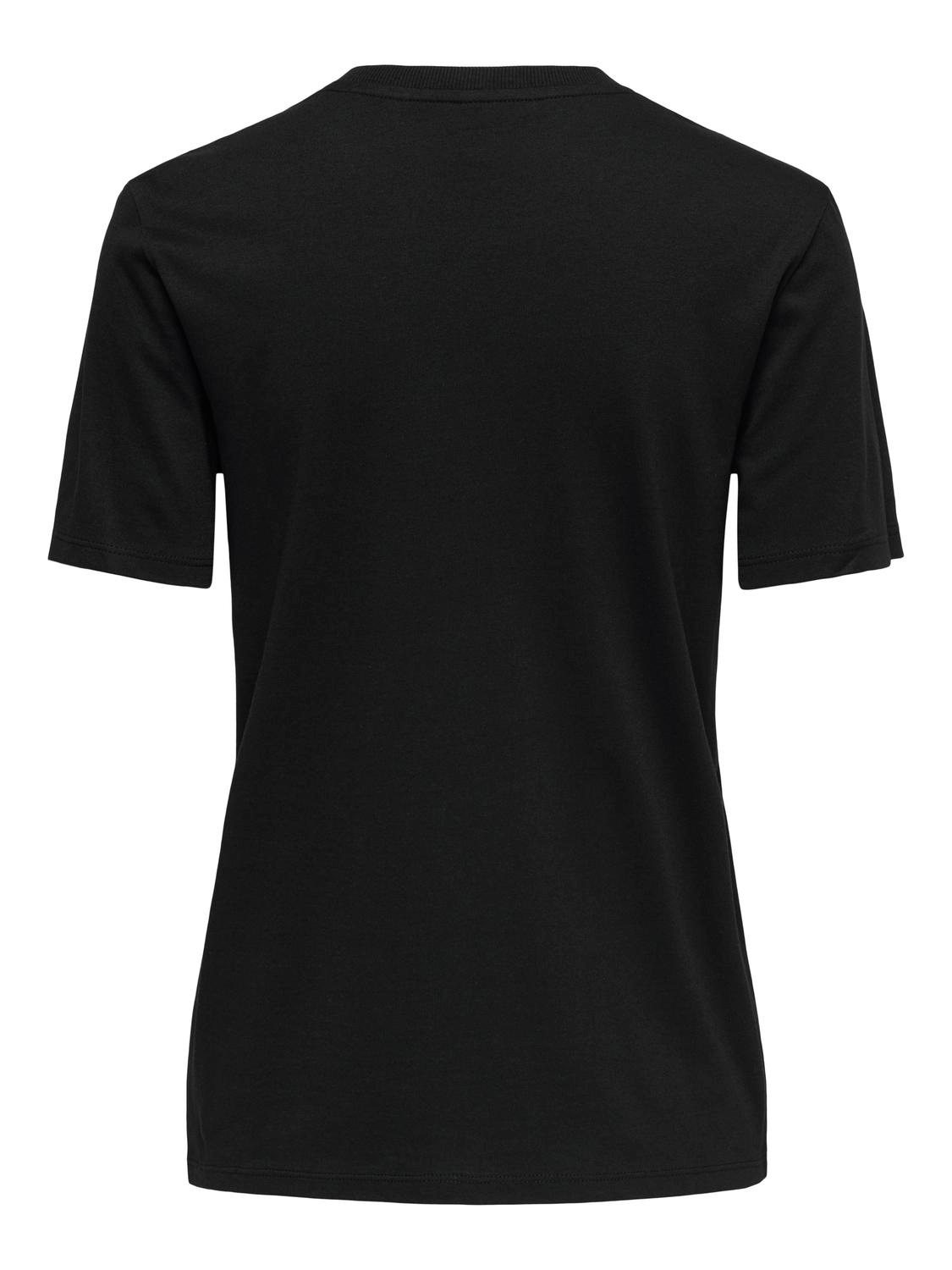 ONLY "ONLPARKER S/S O-NECK BLING TOP BOX JRS" Materialmix, regular fit, Run günstig online kaufen