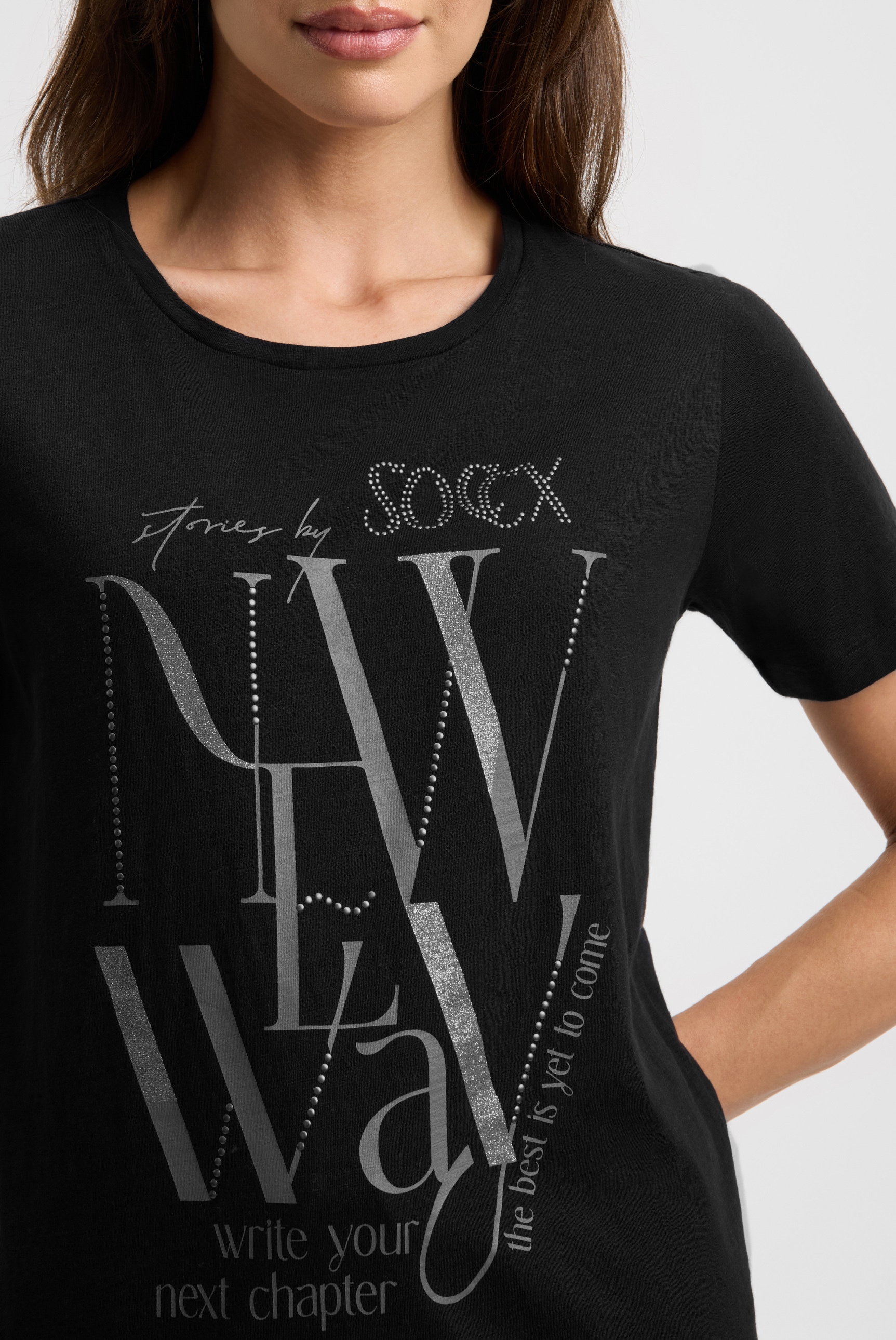 SOCCX Rundhalsshirt aus Baumwolle