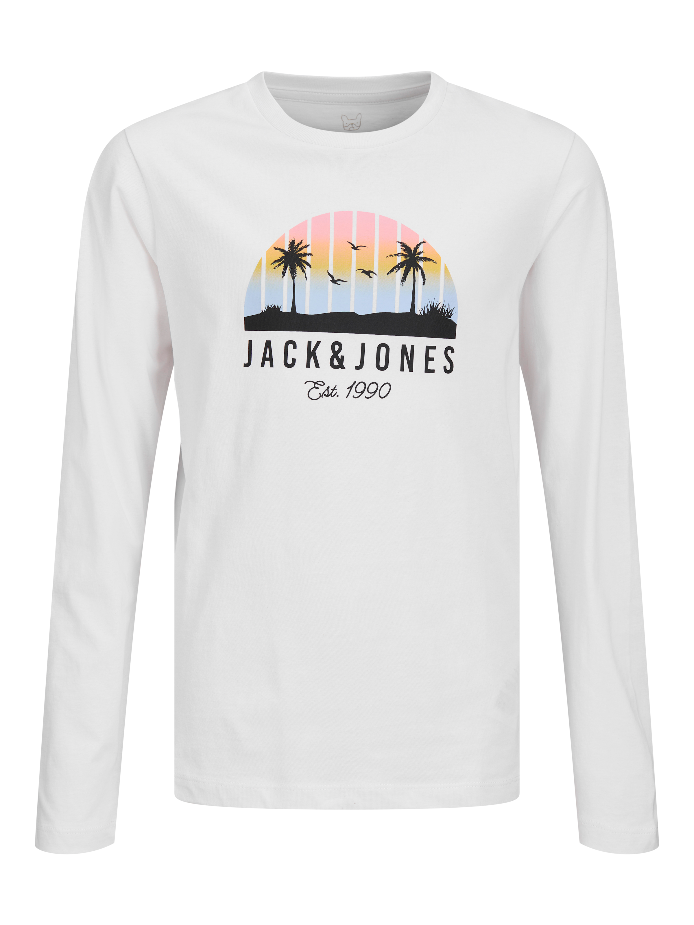 Jack & Jones Junior Langarmshirt »JJPALM TEE LS CREW NECK 2PK MP JNR« Packung, 2 tlg. Baumwolle, regular fit