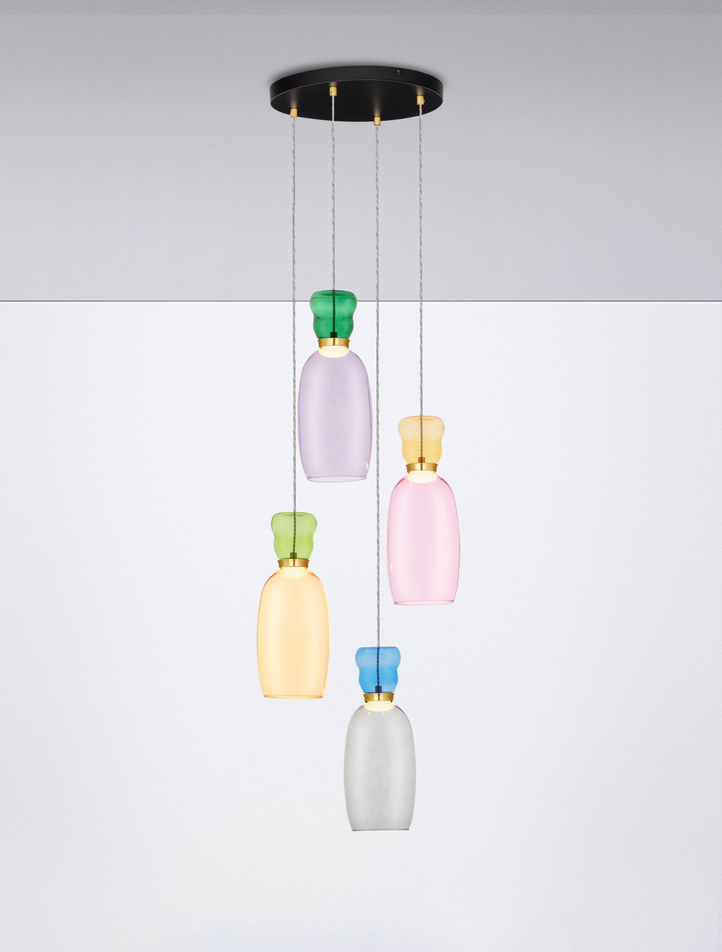 Nova Luce Pendelleuchte »PLUMA«, 4 flammig