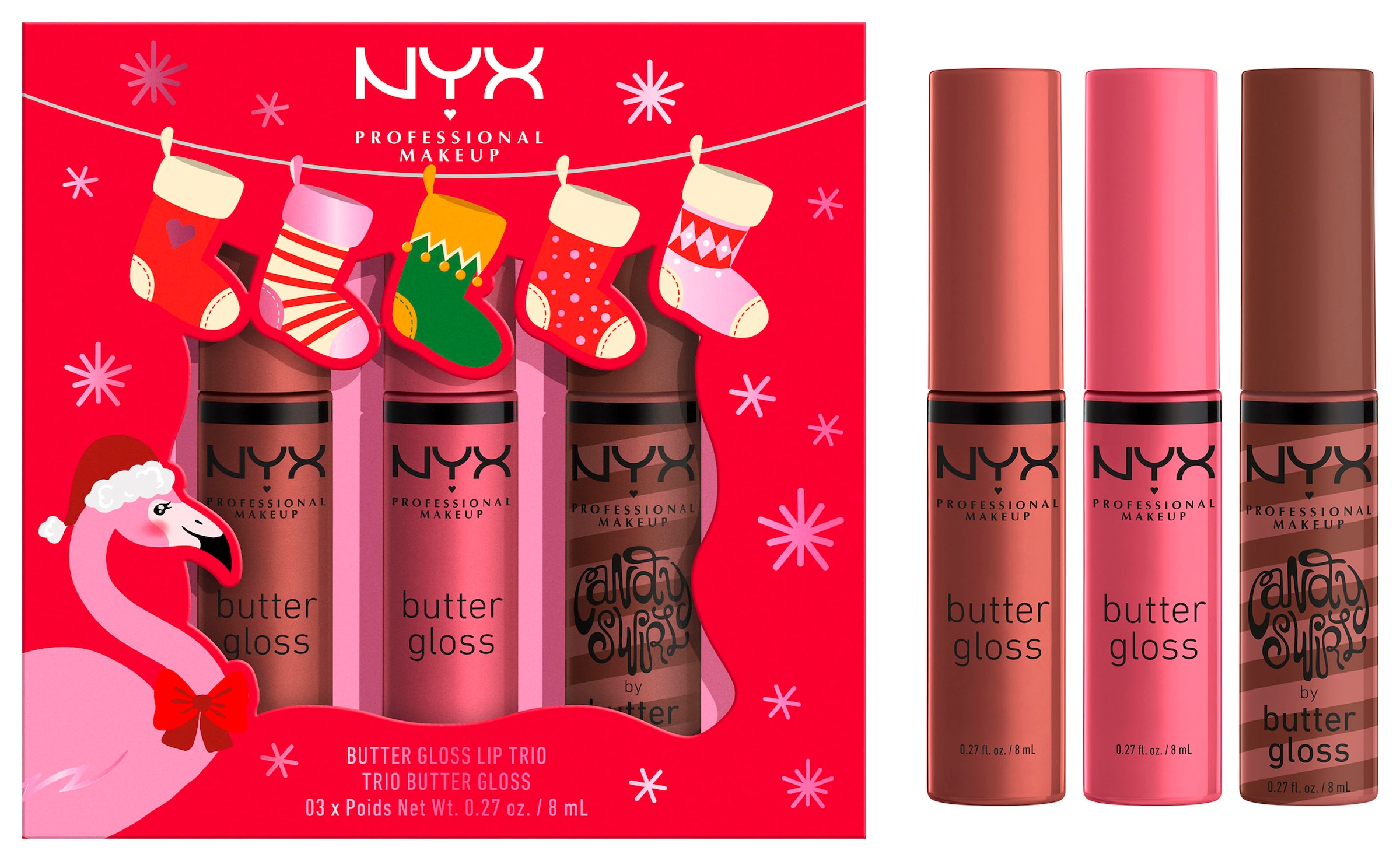 NYX Schmink-Set »NYX Professional Makeup Butter Gloss Lip Trio«