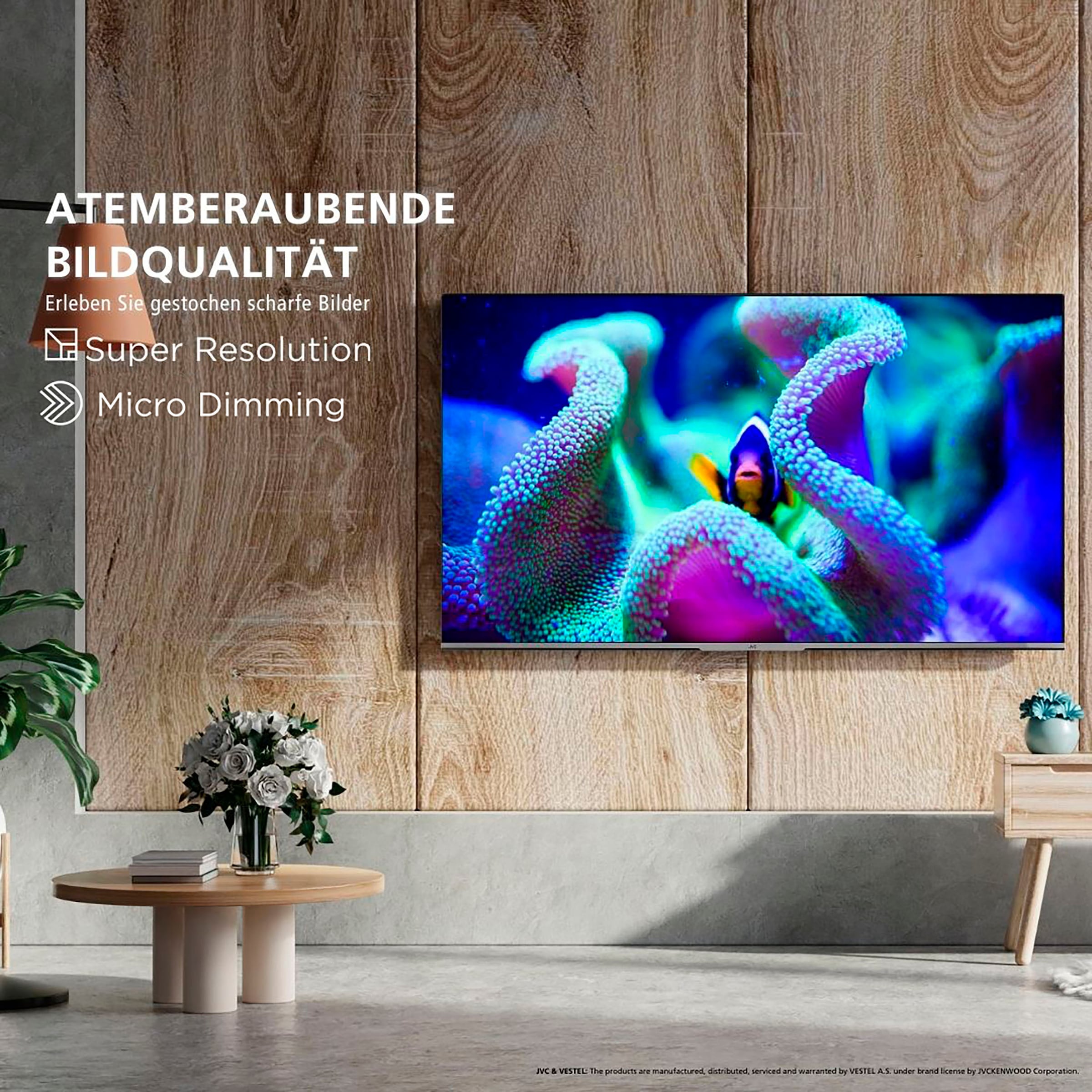 JVC LED-Fernseher »LT-24VAH3455«, HD-ready, Android TV-Smart-TV