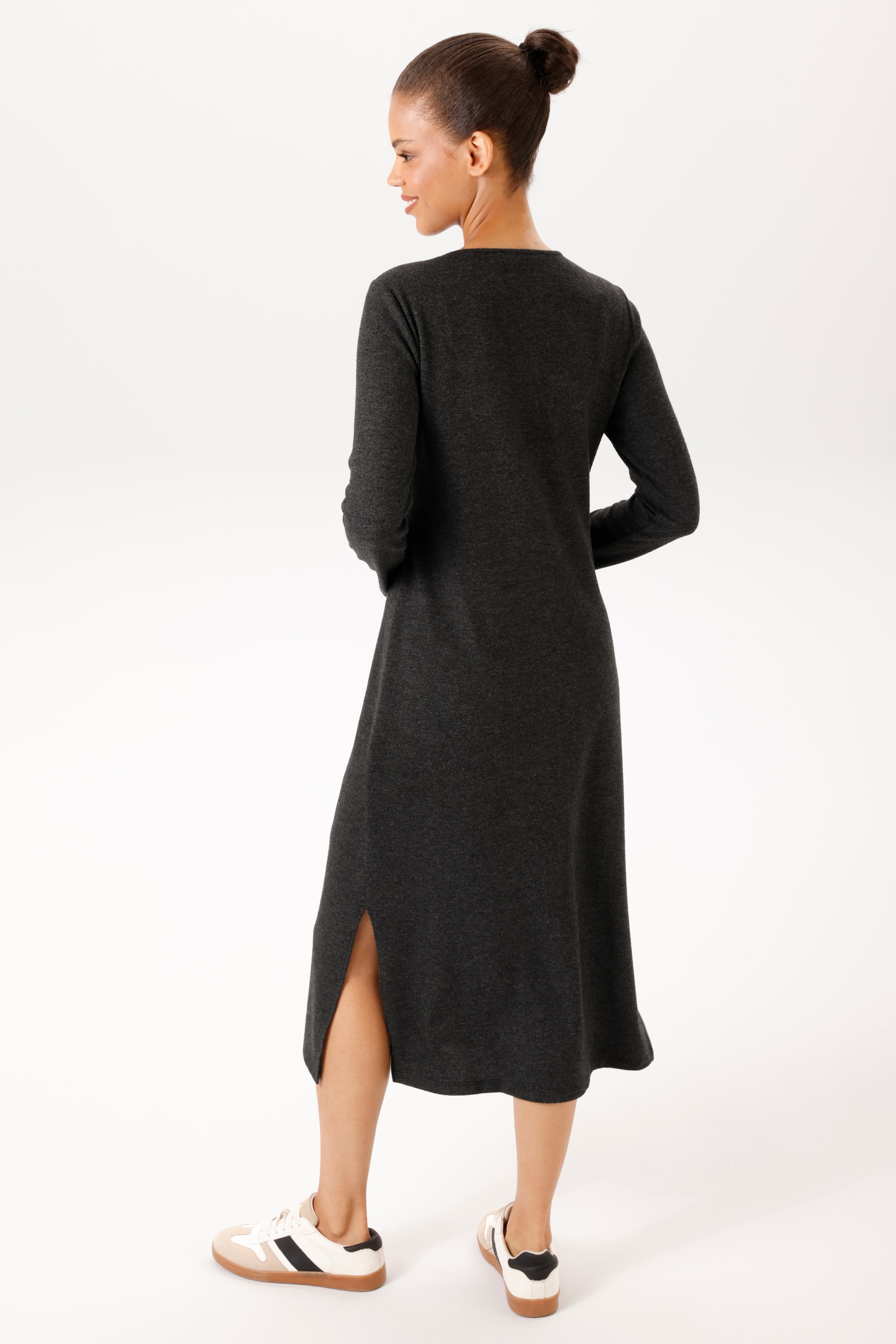 Aniston CASUAL Midikleid mit raffinierten Seitenschlitzen - NEUE KOLLEKTION