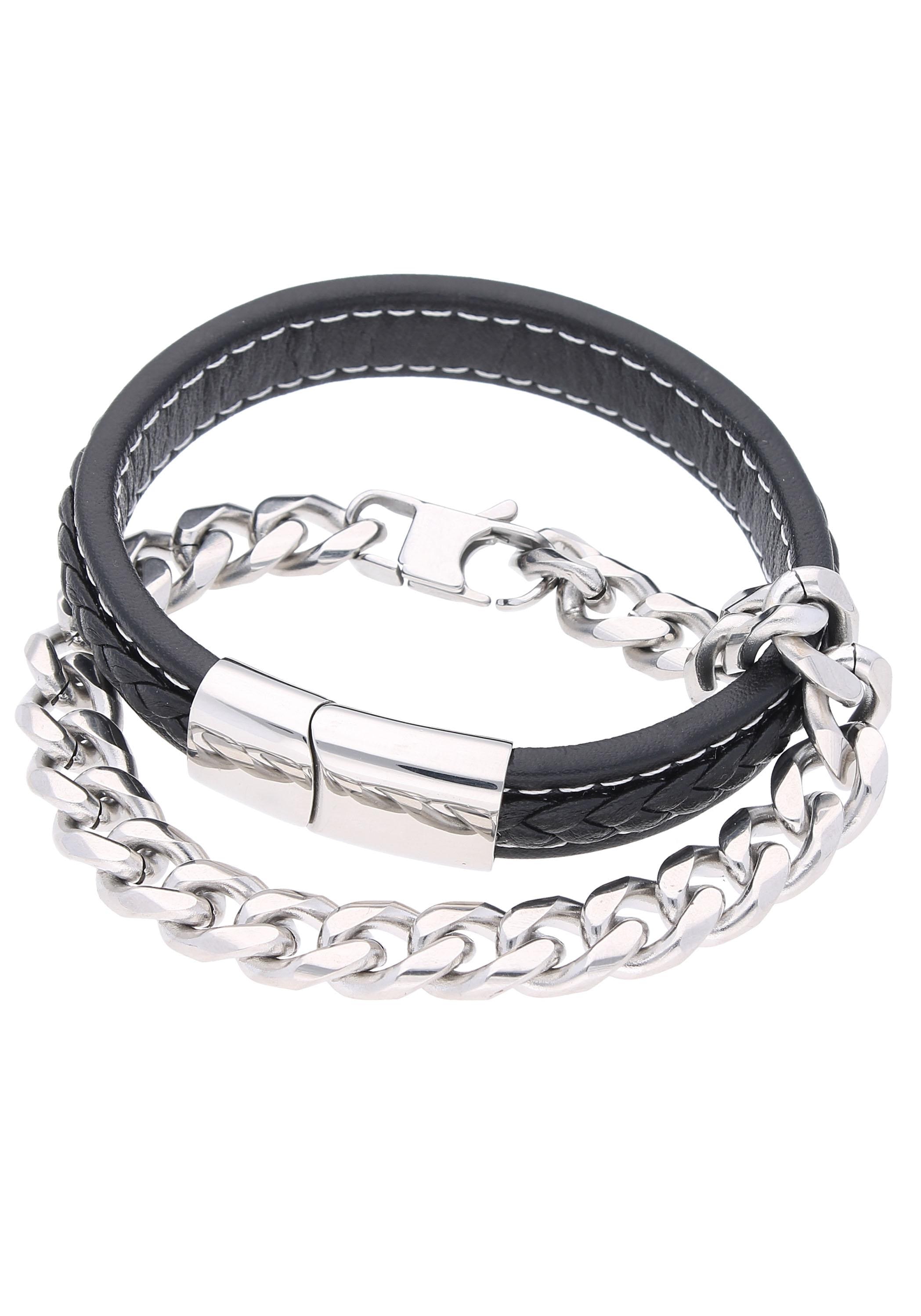 Firetti Armband Set »Multipack Schmuck Geschenk Armkette Panzerkette«, (Set, 2 tlg.)