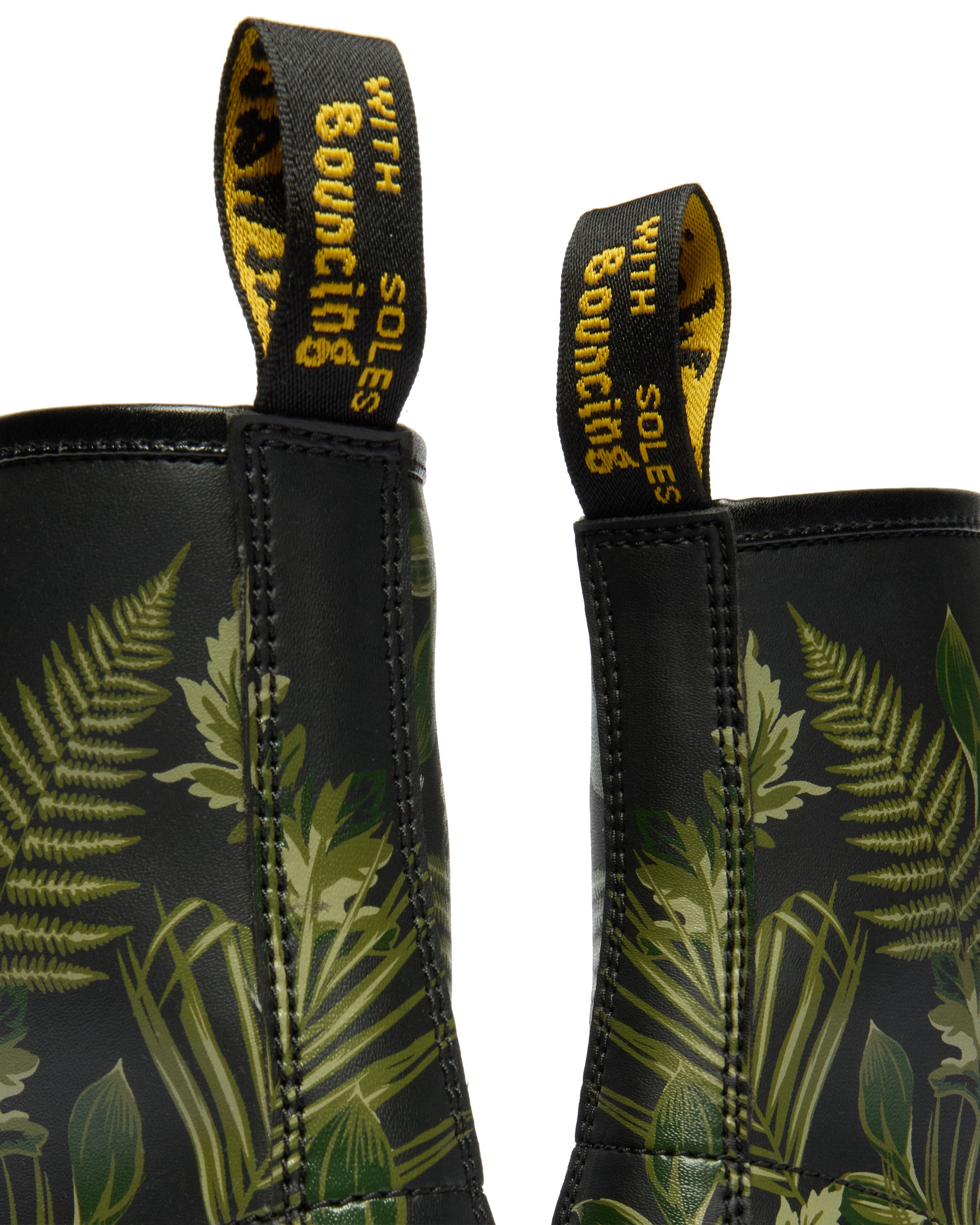 DR. MARTENS Schnürboots »1460«  Blockabsatz, Schnürstiefelette mit floralem Kontrast-Print