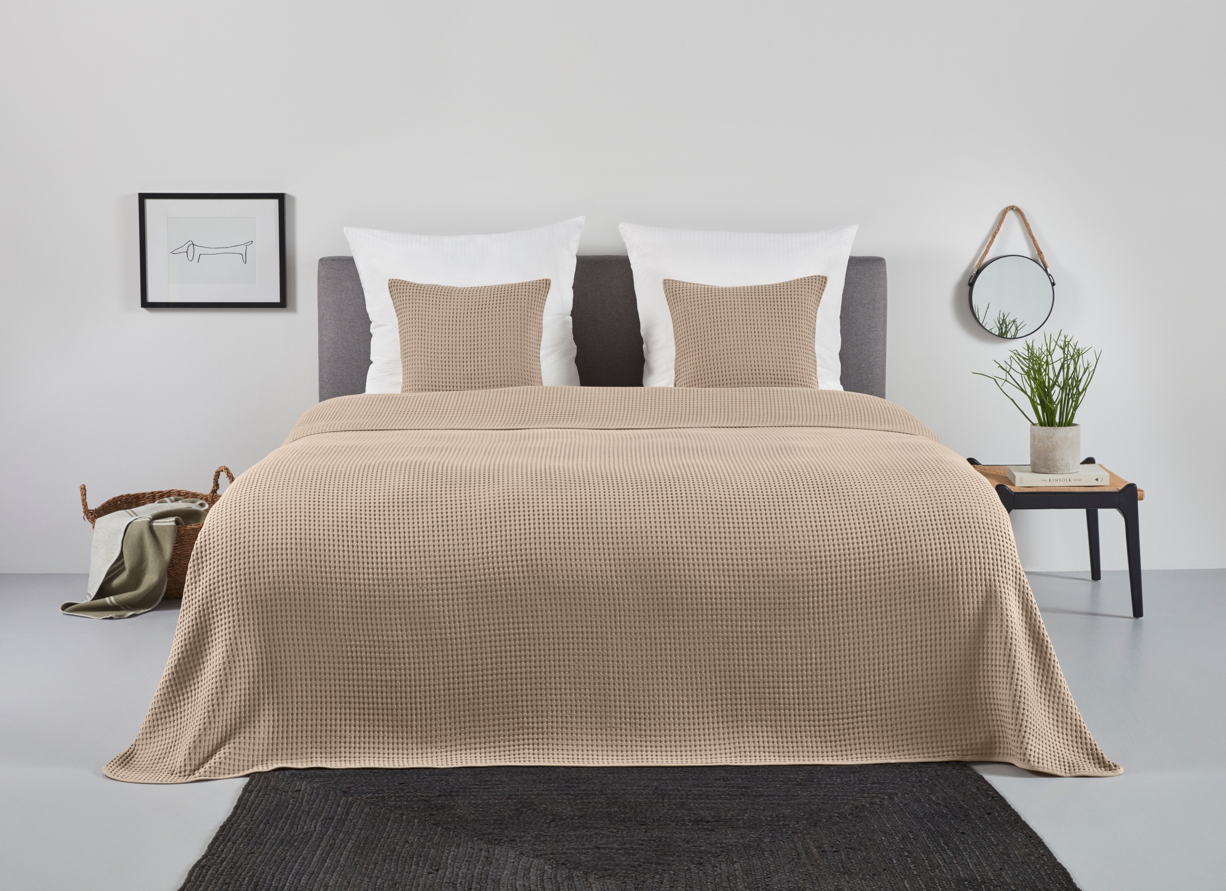 OTTO home Tagesdecke "Greta" in Waffelpiqué Optik, viele Farben erhältlich, Decke ab 140 x 200 cm