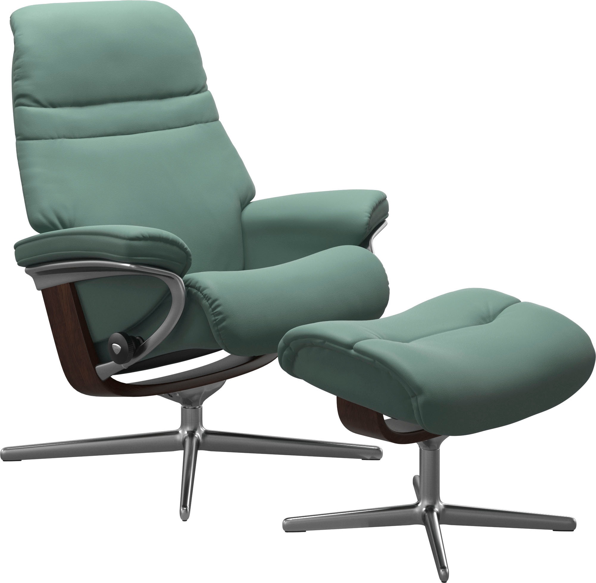 Stressless® Relaxsessel »Sunrise«, mit Cross Base, Größe S, M & L, Holzakzent Braun