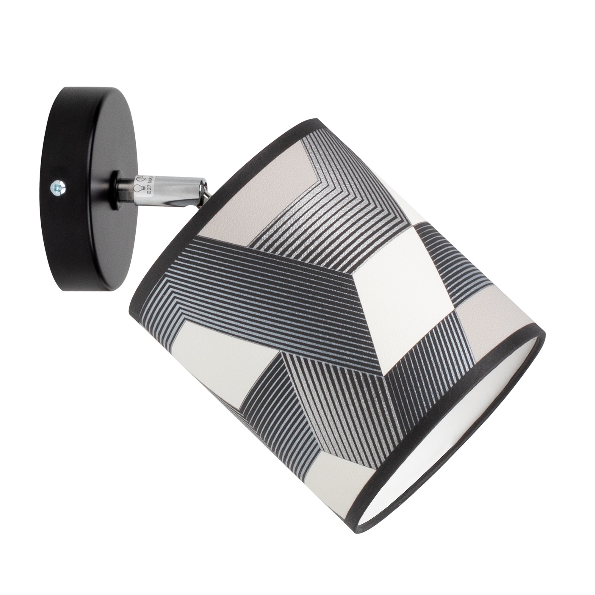 BRITOP LIGHTING Wandleuchte ESPACIO, E27, Schirme aus laminierter Tapete, bewegliche Spots, passende LM E27 / exklusive, Made in Europe