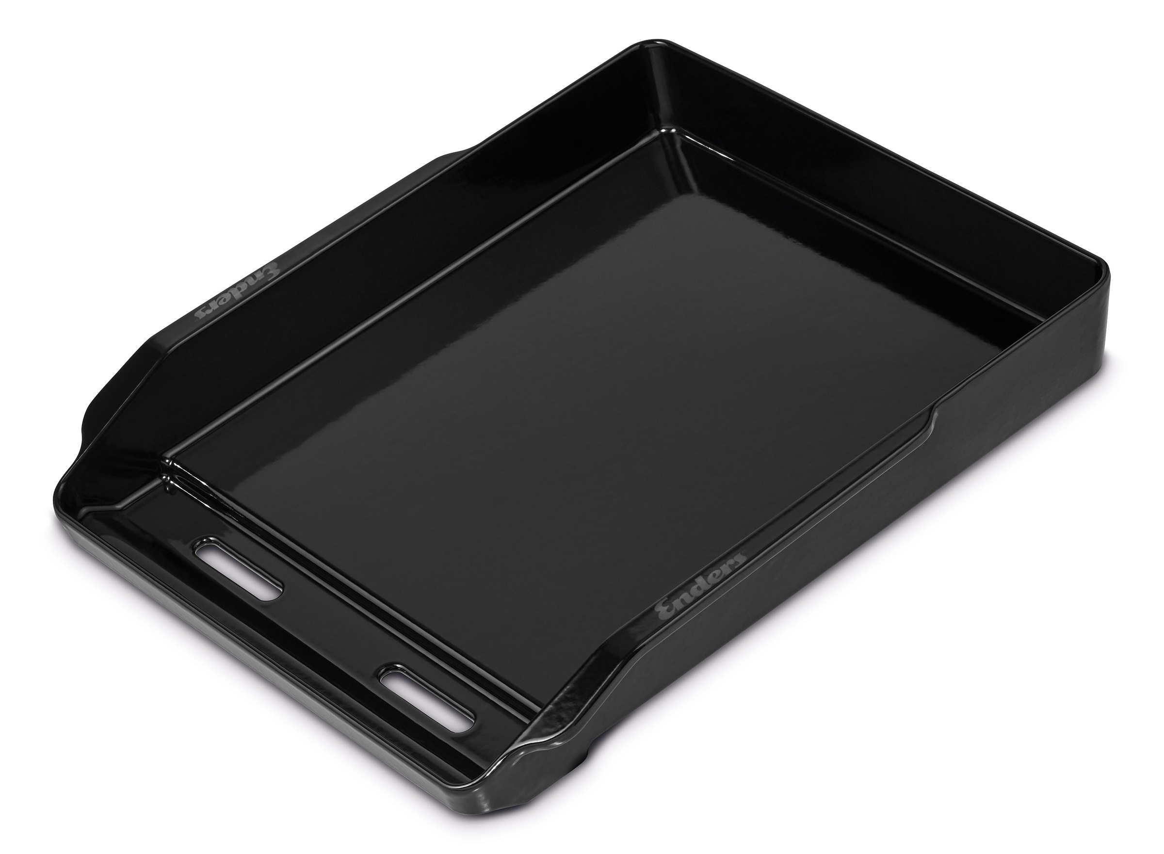 Grillplatte ENDERS, B:43cm H:7cm L:48cm, schwarz, Gusseisen, Grillroste, "Plancha Uniq Pro"