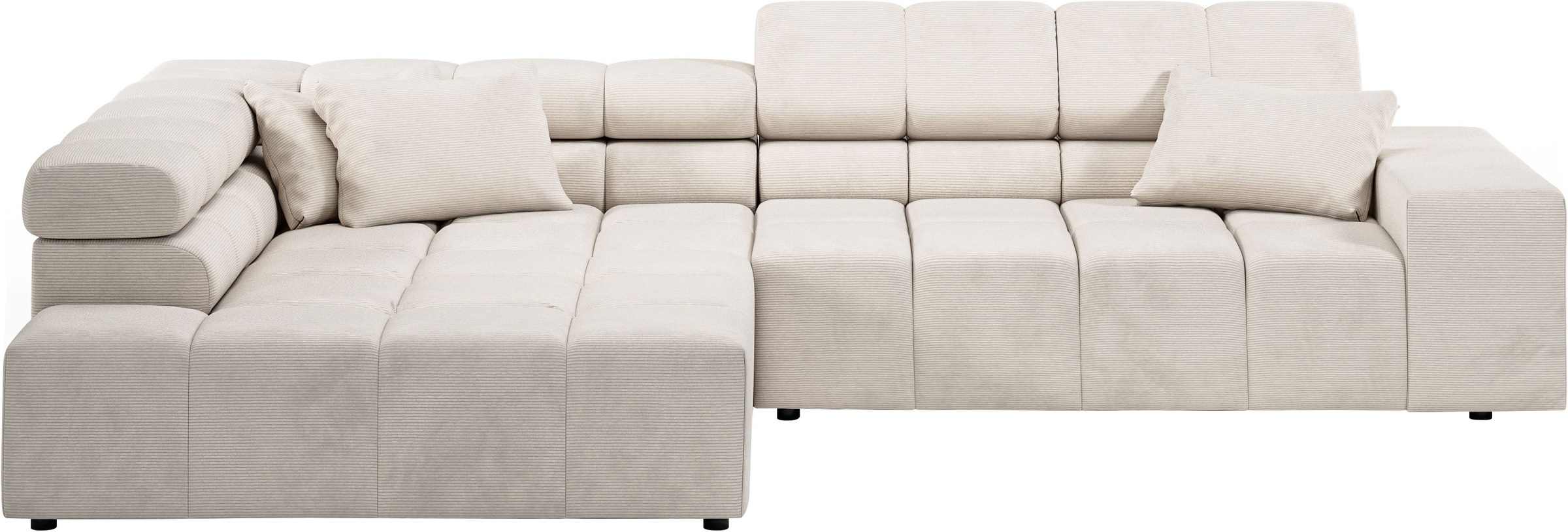 INOSIGN Ecksofa "Ancona incl. Kopfteilverstellung, Breite 319cm, L-Form", w günstig online kaufen