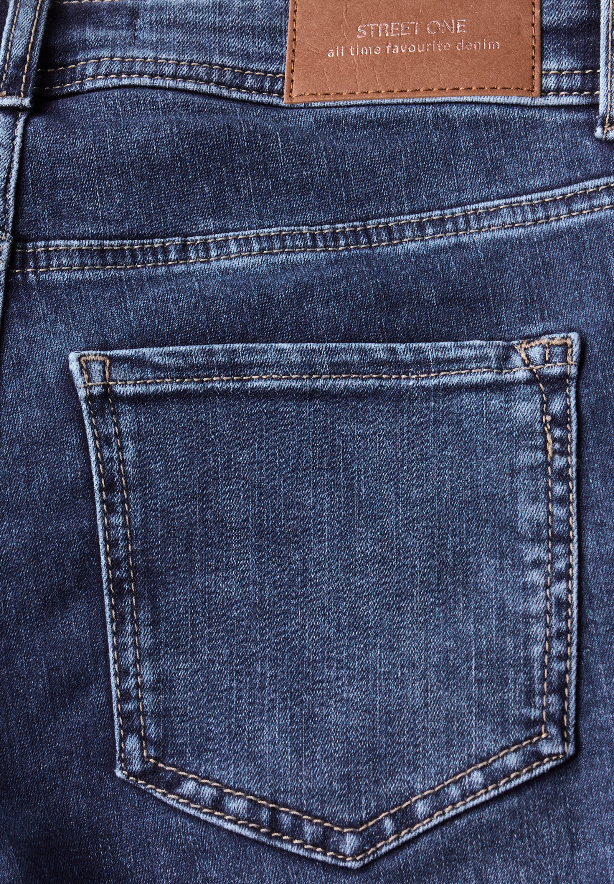 STREET ONE Slim-fit-Jeans, Middle Waist