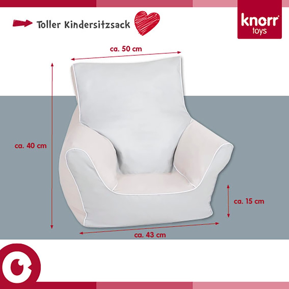 Knorrtoys® Sitzsack »Einhorn pink« für Kinder; Made in Europe