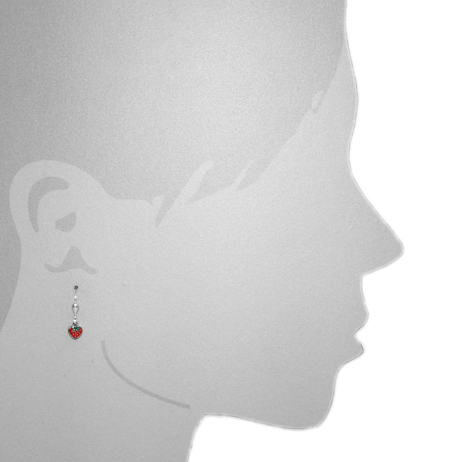 OSTSEE-SCHMUCK Paar Ohrhänger »Ostsee-Schmuck Ohrhänger Erdbeere Ohrhänger Erdbeere«, (2 tlg.)