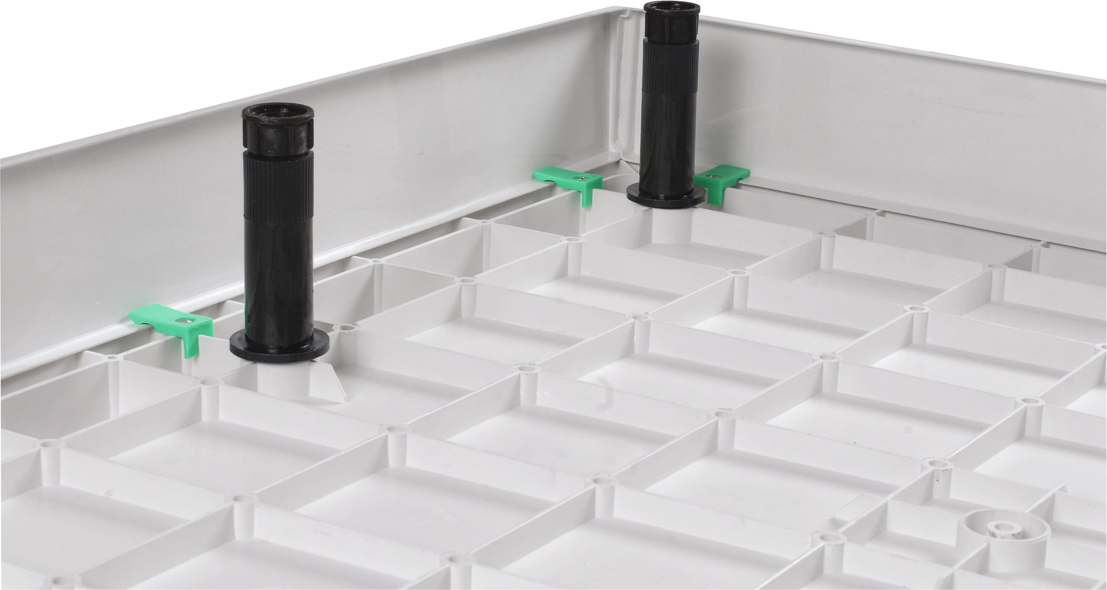 Duschwannenfüße SANOTECHNIK, H:9cm Ø:5,5cm, schwarz, Kunststoff, Möbelfüße, "SMC", belastbar bis 150 kg