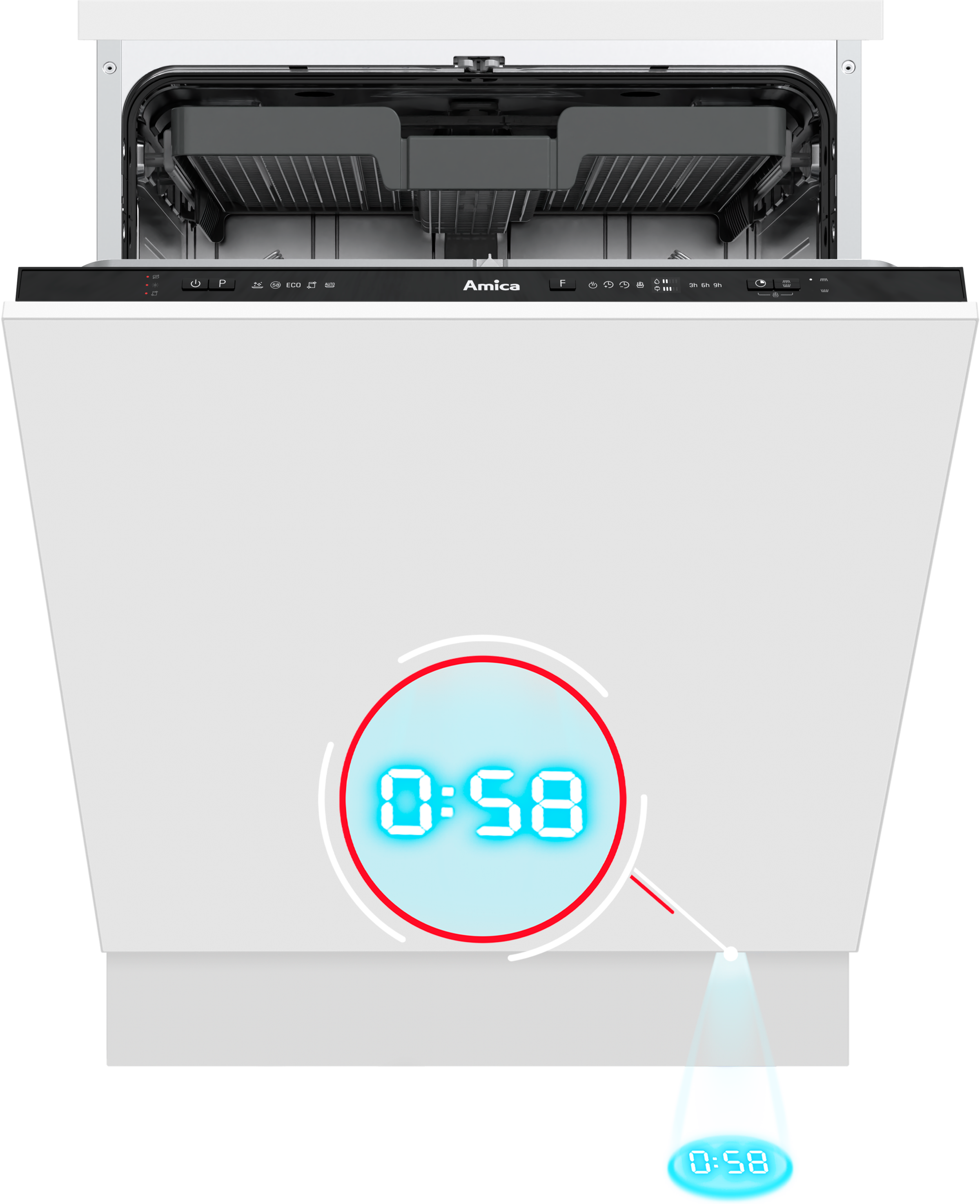 Amica vollintegrierbarer Geschirrspüler "EGSPV 594 300" 9 l 14 Maßgedecke V günstig online kaufen