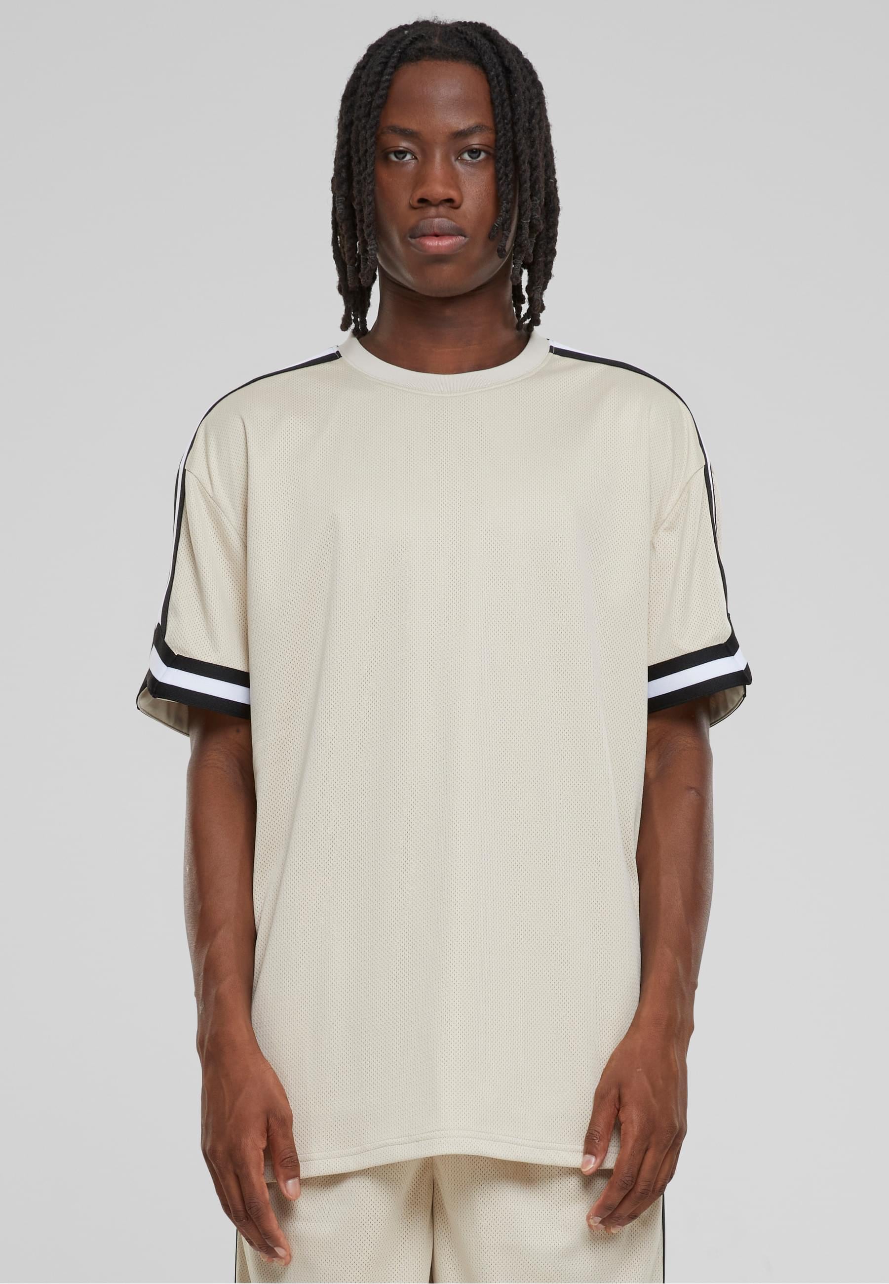 URBAN CLASSICS T-Shirt »Urban Classics Herren Oversized Stripes Mesh Tee«, (1 tlg.)
