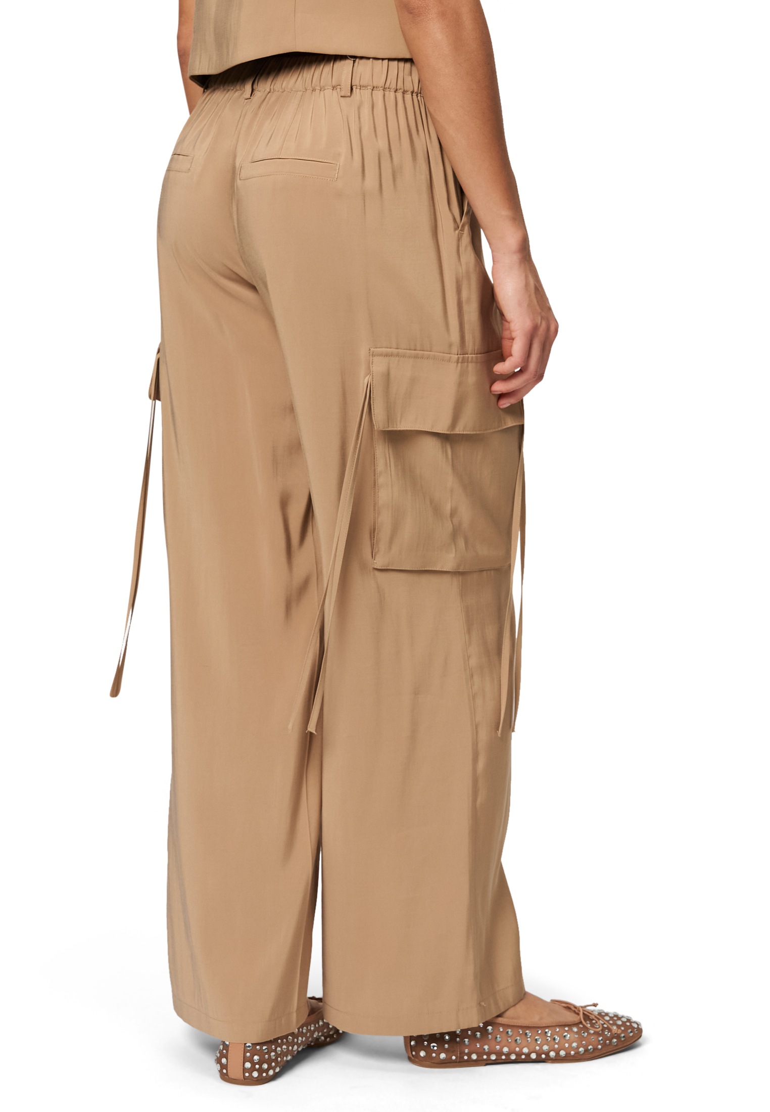 Zero Cargohose »zero Cargohose mit Bindedetail 30 Inch«, Bindedetail