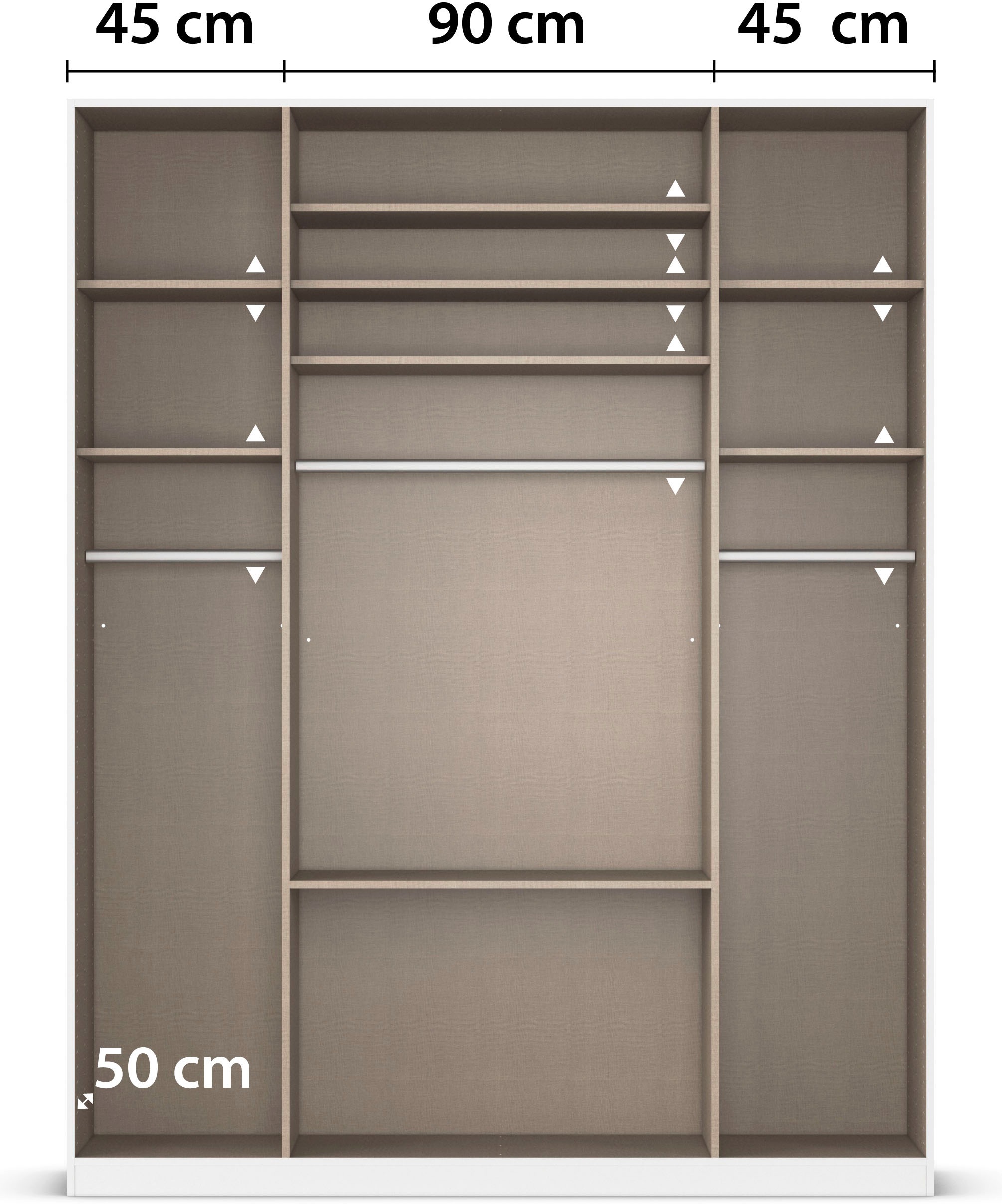 rauch Drehtürenschrank »Kleiderschrank Kleiderschränke Schrank Garderobe AGORDO mit Glasfront«, mit Außenschubkästen, in 6 Breiten und 2 Höhen MADE IN GERMANY