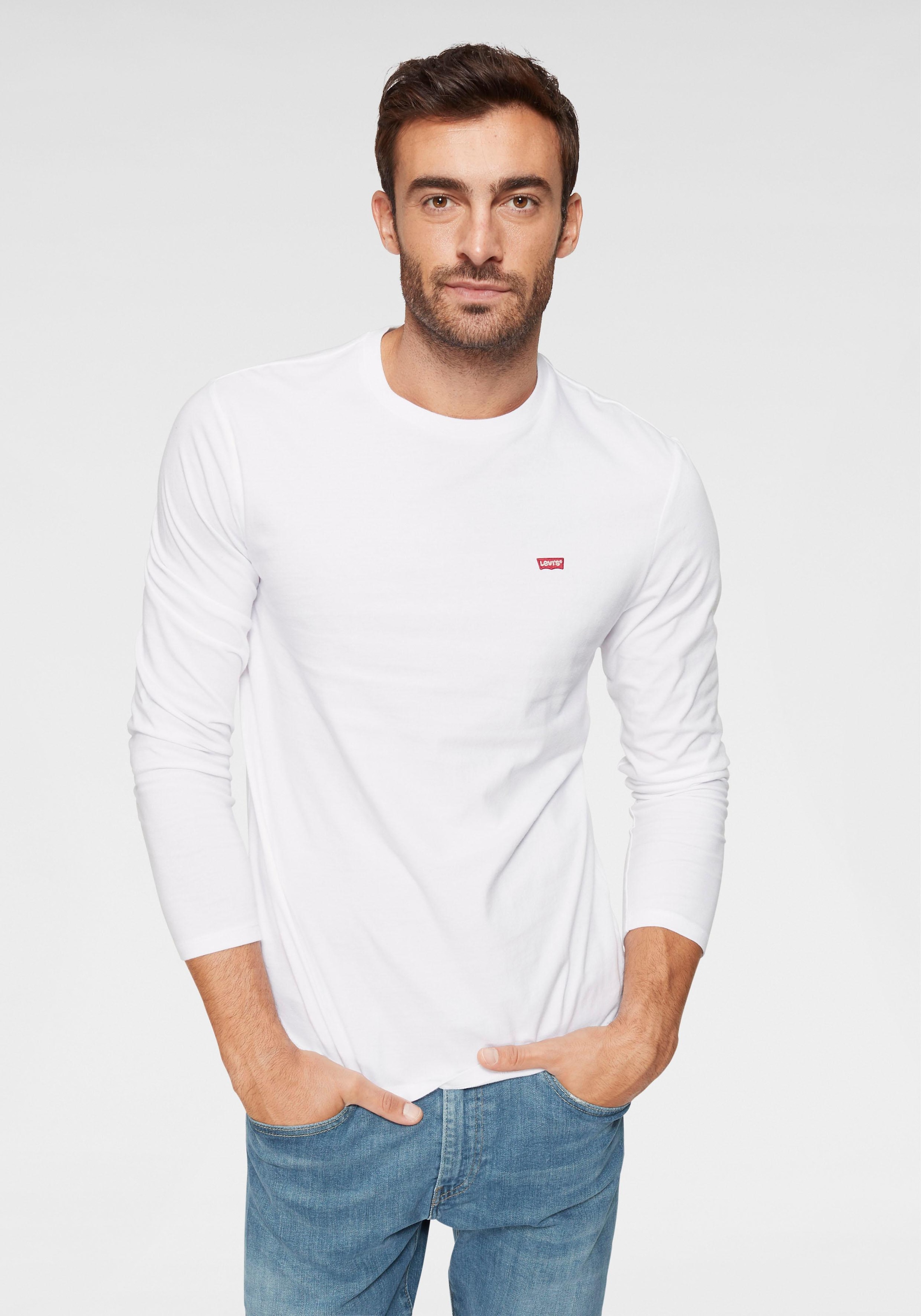 Levis Langarmshirt, mit Logo-Applikation