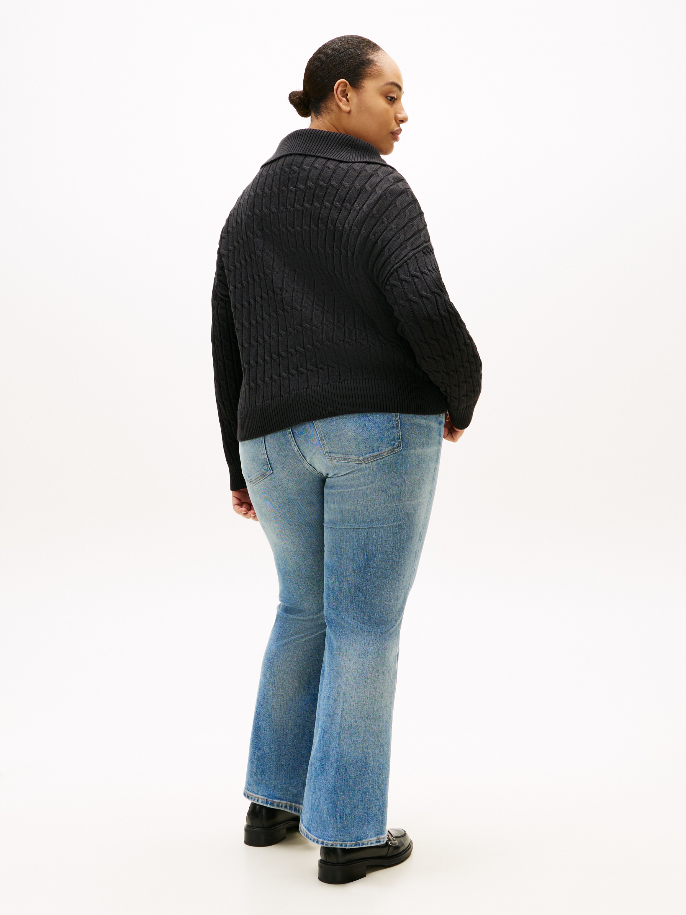 Tommy Hilfiger Curve Troyer »CRV CO CABLE MID GG 1/2 ZIP SWT«
